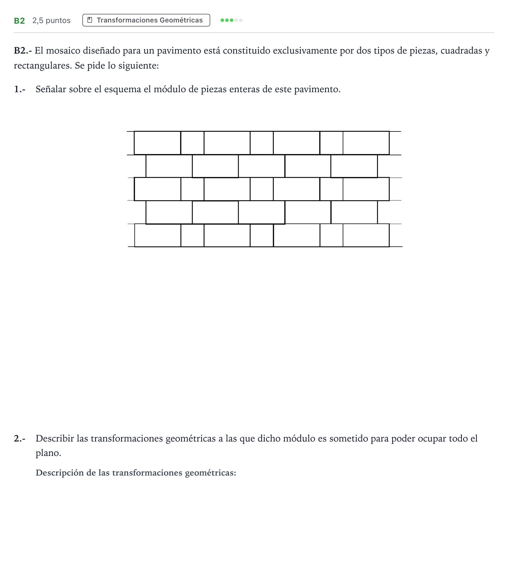 Enunciado: Ejercicio B2 · Dibujo Técnico Aplicado a las Artes Plásticas y al Diseño II PAU Madrid Extraordinaria 2024