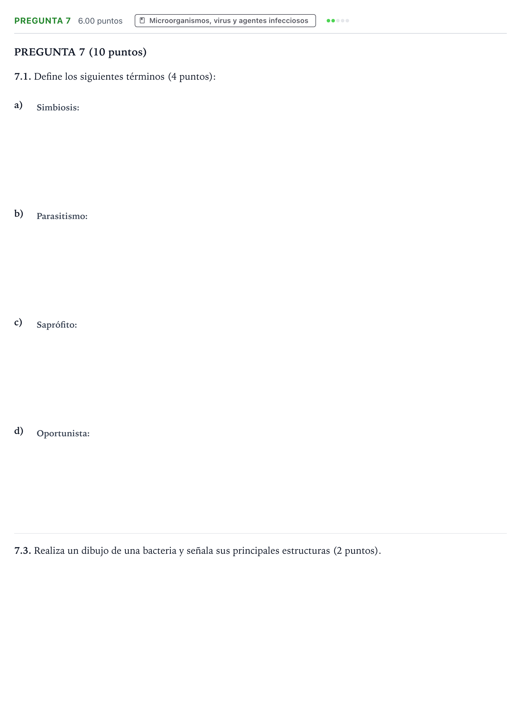 Enunciado: Pregunta 7 - Microorganismos · Biología PAU Valencia Ordinaria 2022