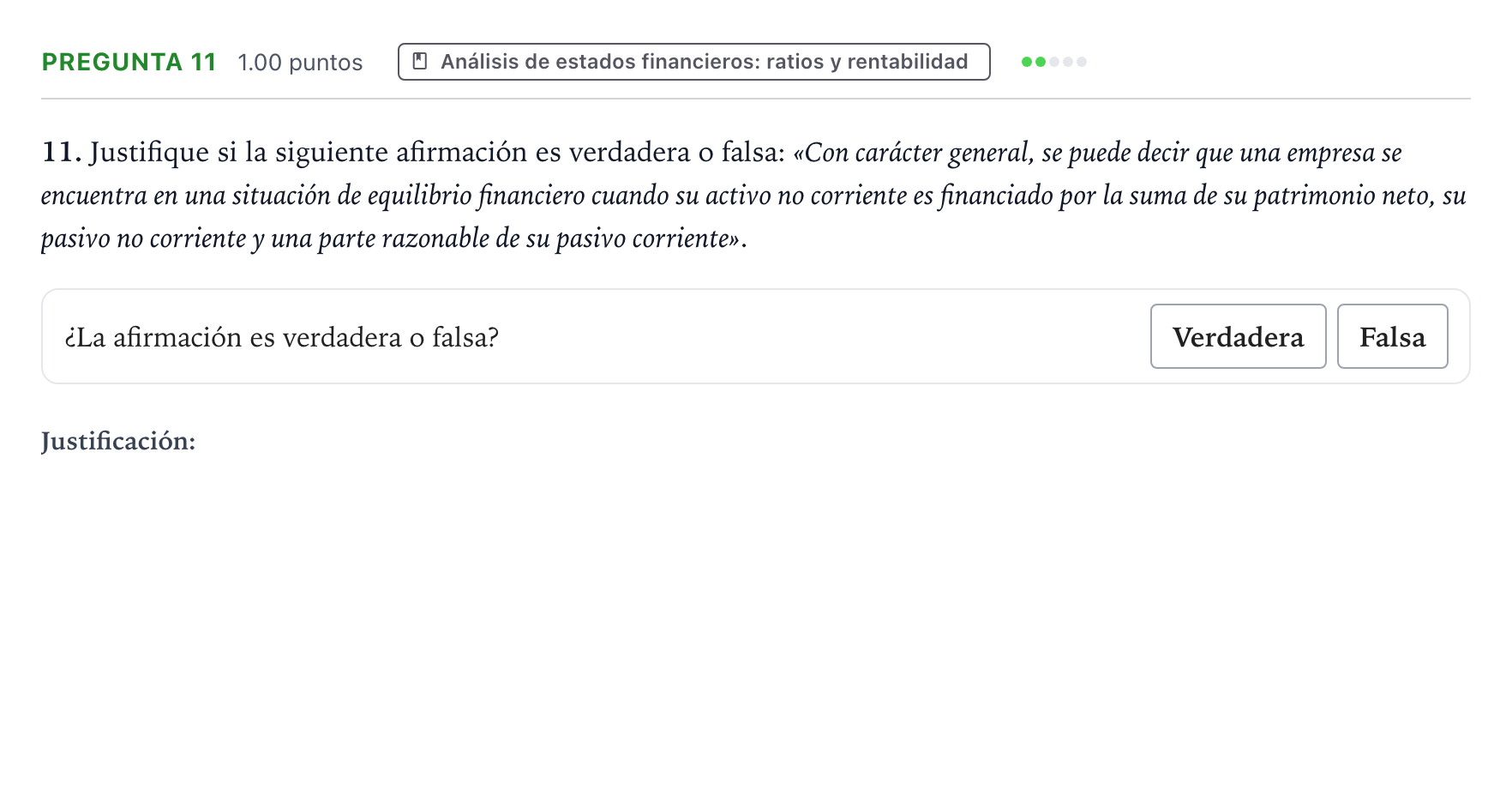 Enunciado: Pregunta 11 · Empresa y Diseño de Modelos de Negocio PAU Valencia Extraordinaria 2022