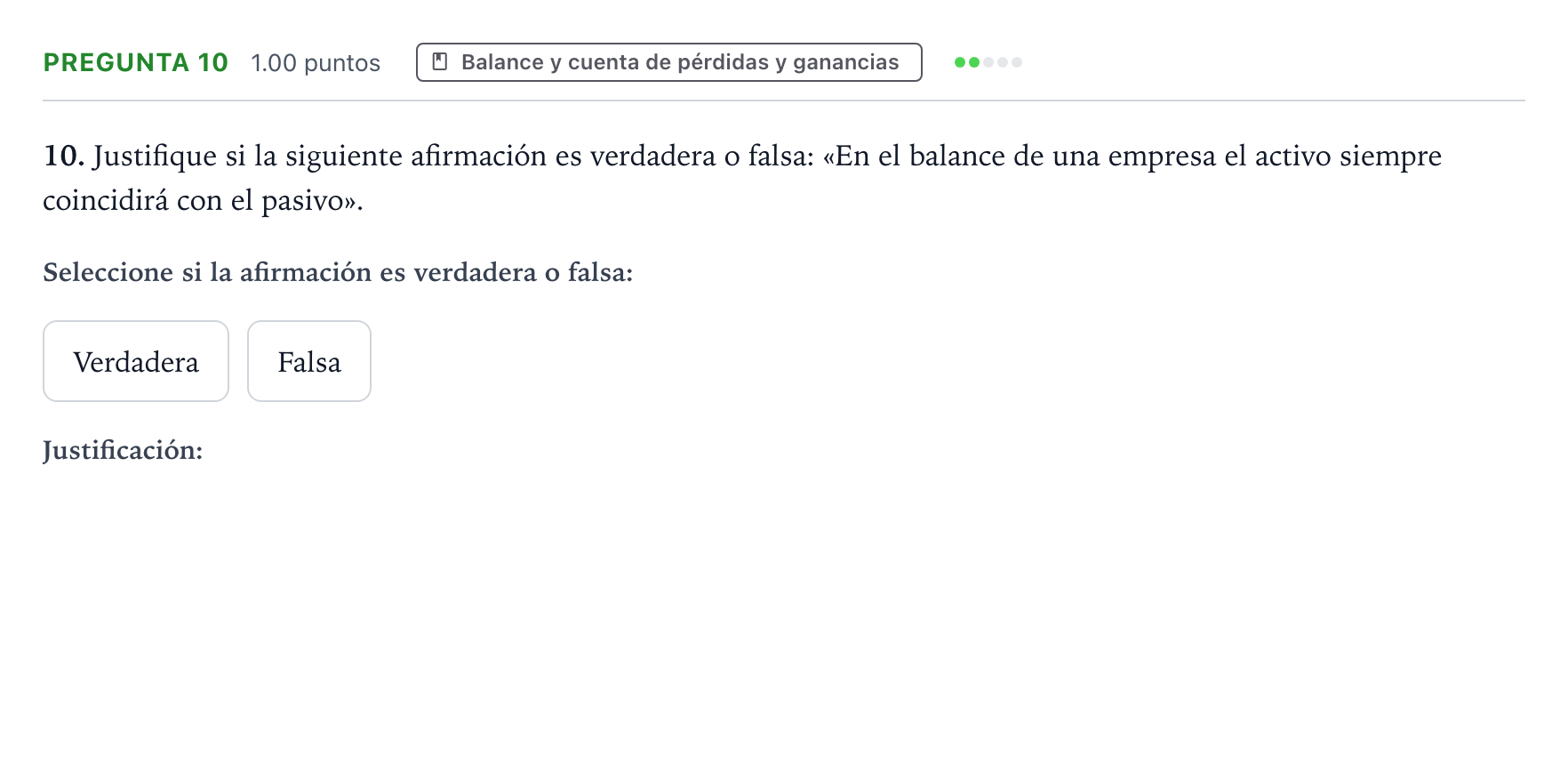 Enunciado: Pregunta 10 · Empresa y Diseño de Modelos de Negocio PAU Valencia Ordinaria 2022