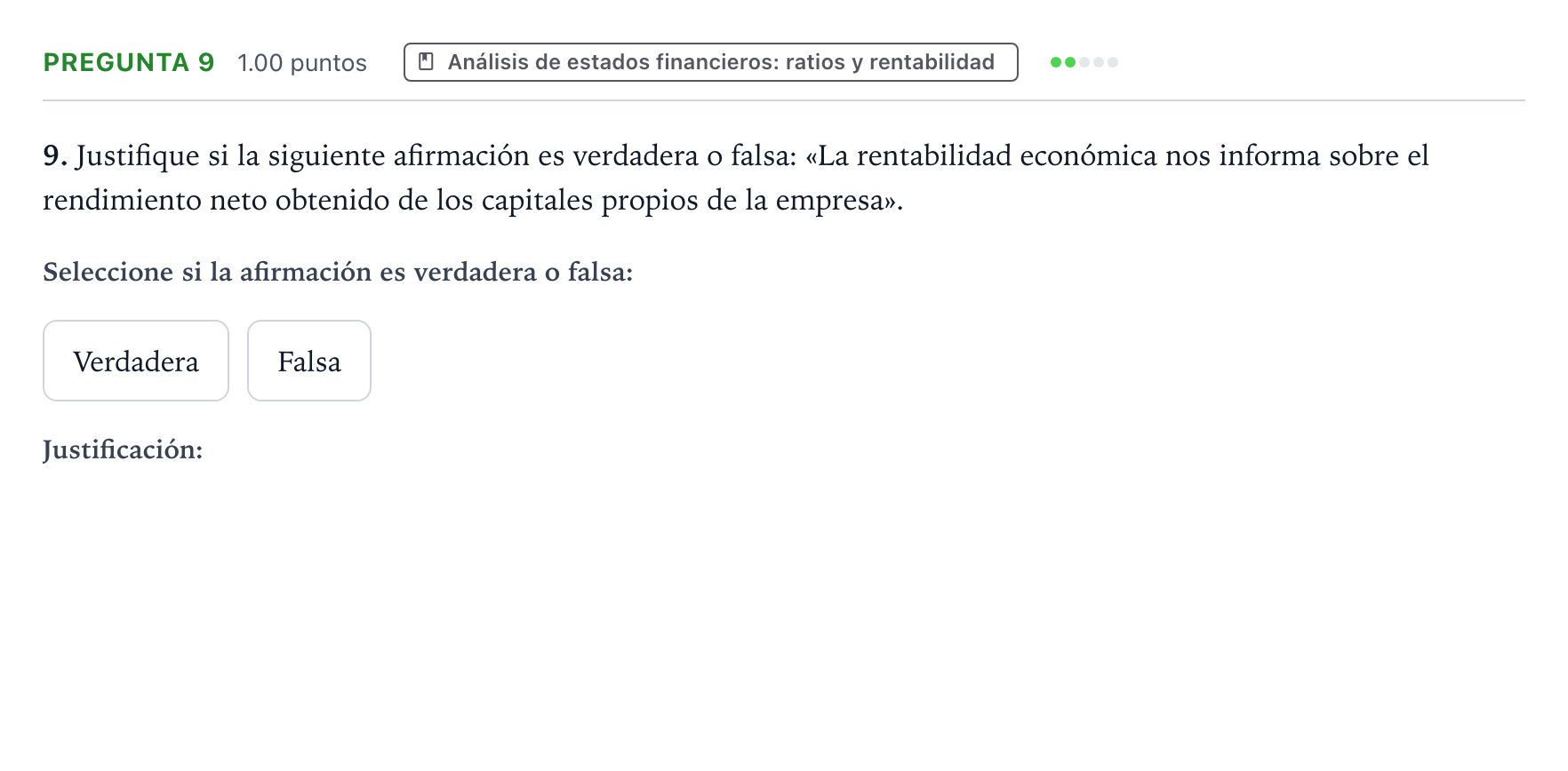 Enunciado: Pregunta 9 · Empresa y Diseño de Modelos de Negocio PAU Valencia Ordinaria 2022