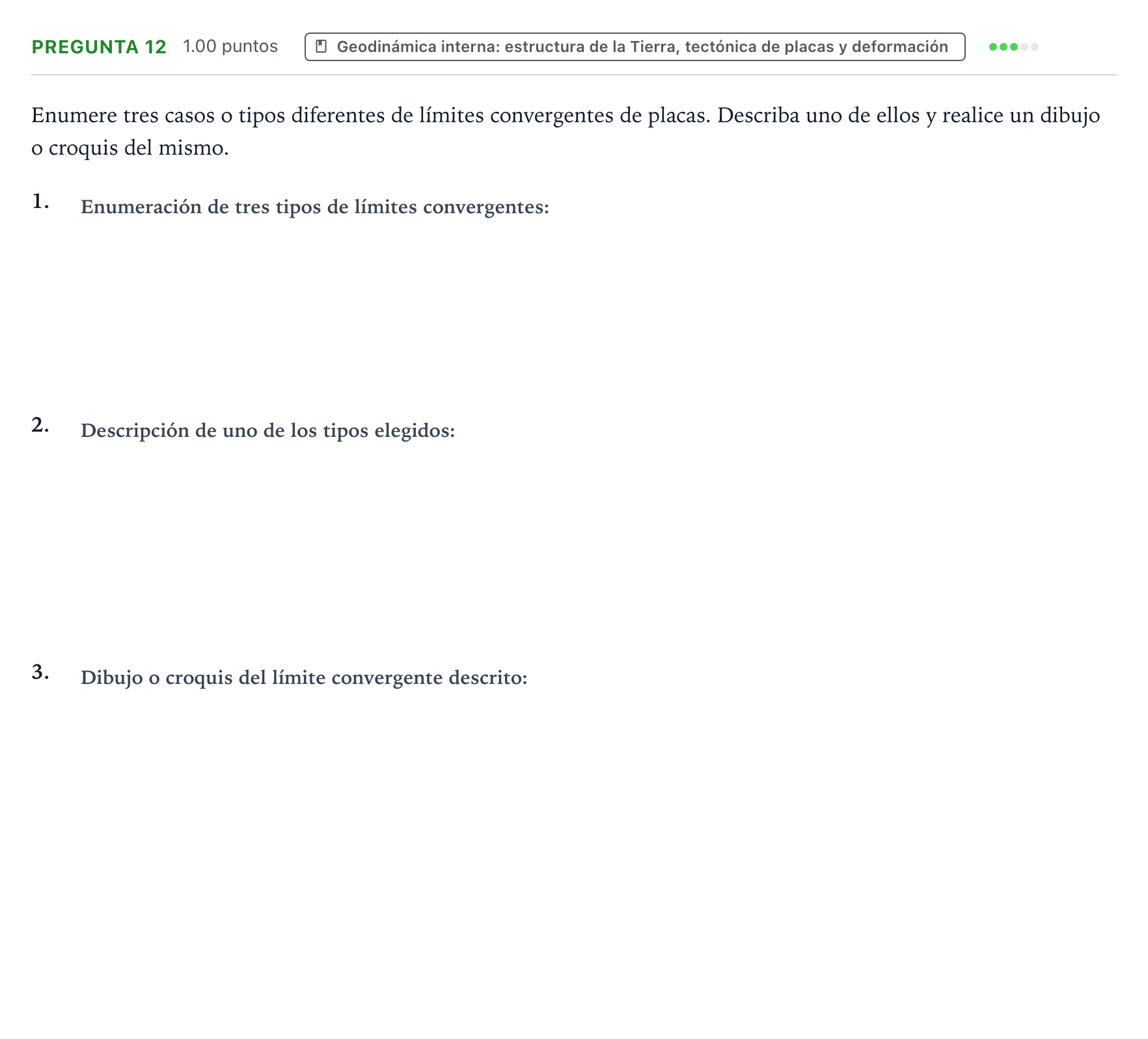 Enunciado: Pregunta 12 · Geología y Ciencias Ambientales PAU Valencia Ordinaria 2022