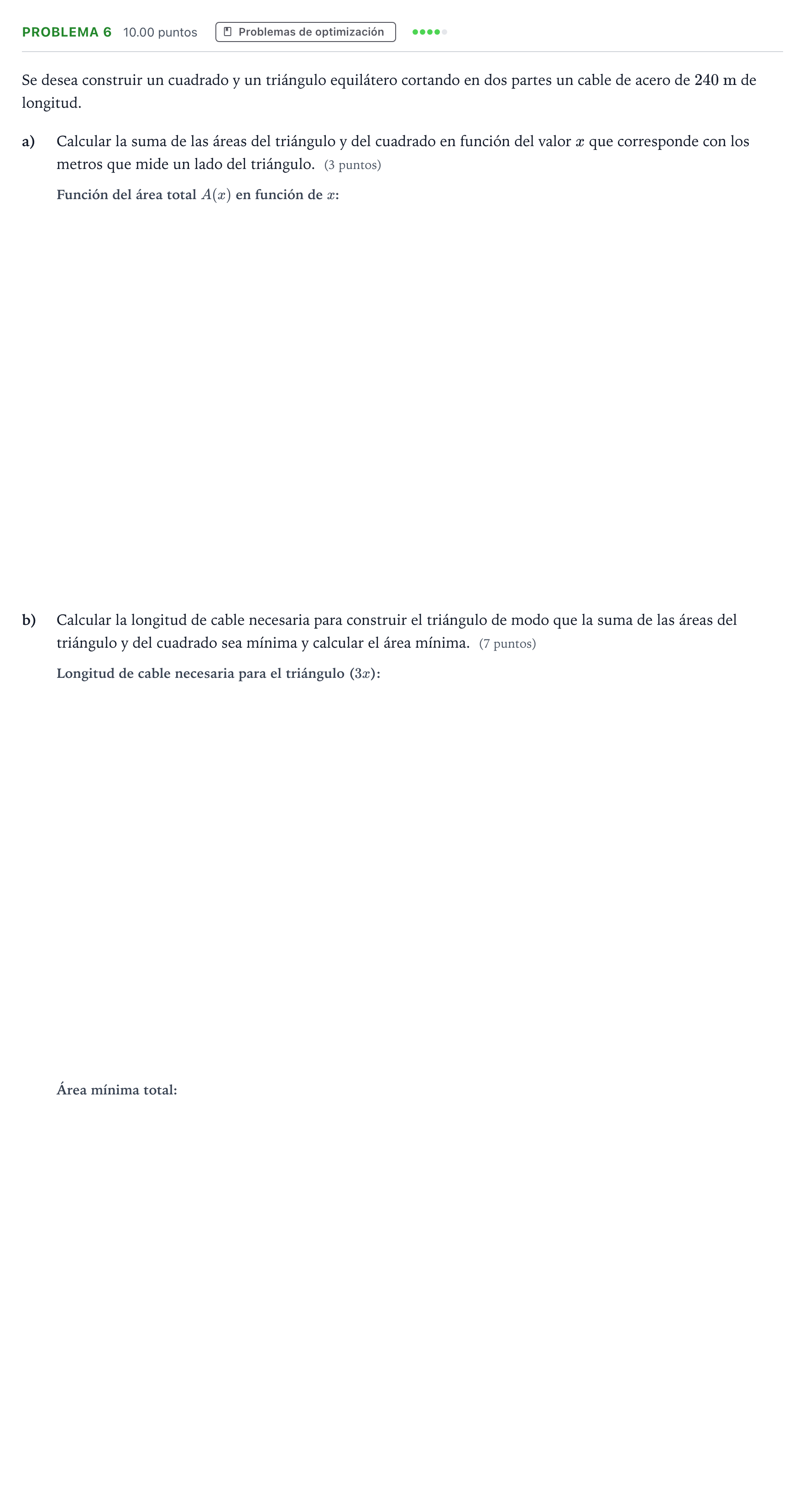 Enunciado: Problema 6 · Matemáticas II PAU Valencia Ordinaria 2022