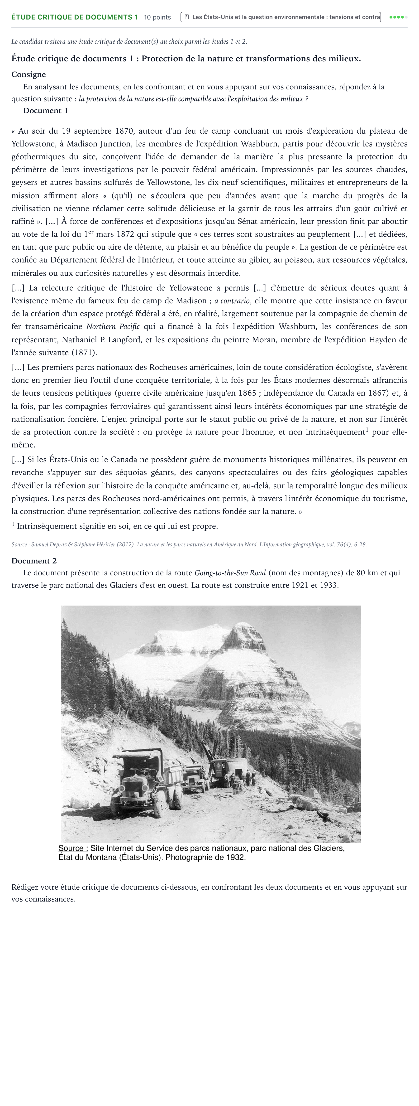Énoncé: Exercice Étude critique de documents 1 · Bac Histoire-Géographie, Géopolitique et Sciences Politiques Asie 2021 (jour 2)