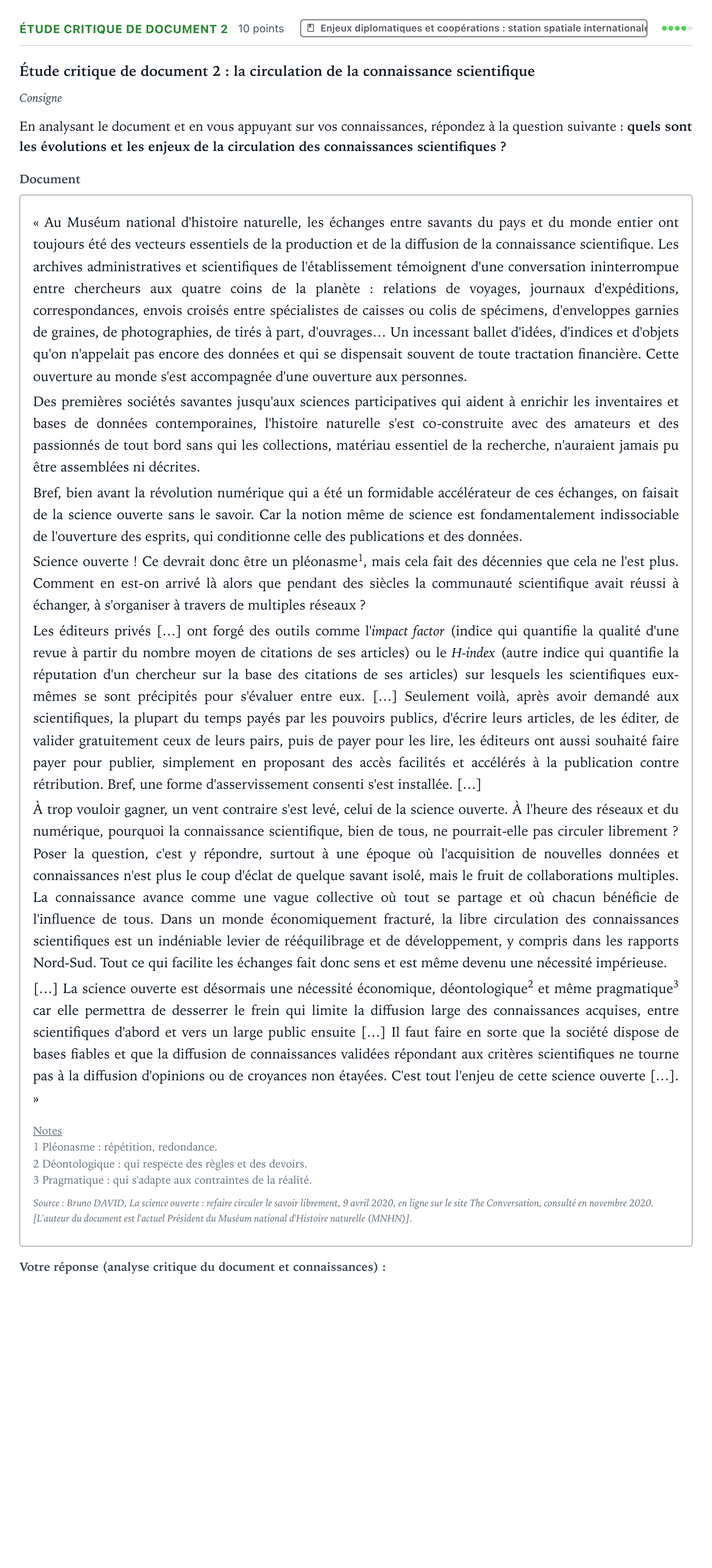 Énoncé: Exercice Étude critique de document 2 · Bac Histoire-Géographie, Géopolitique et Sciences Politiques Asie 2021 (jour 2)