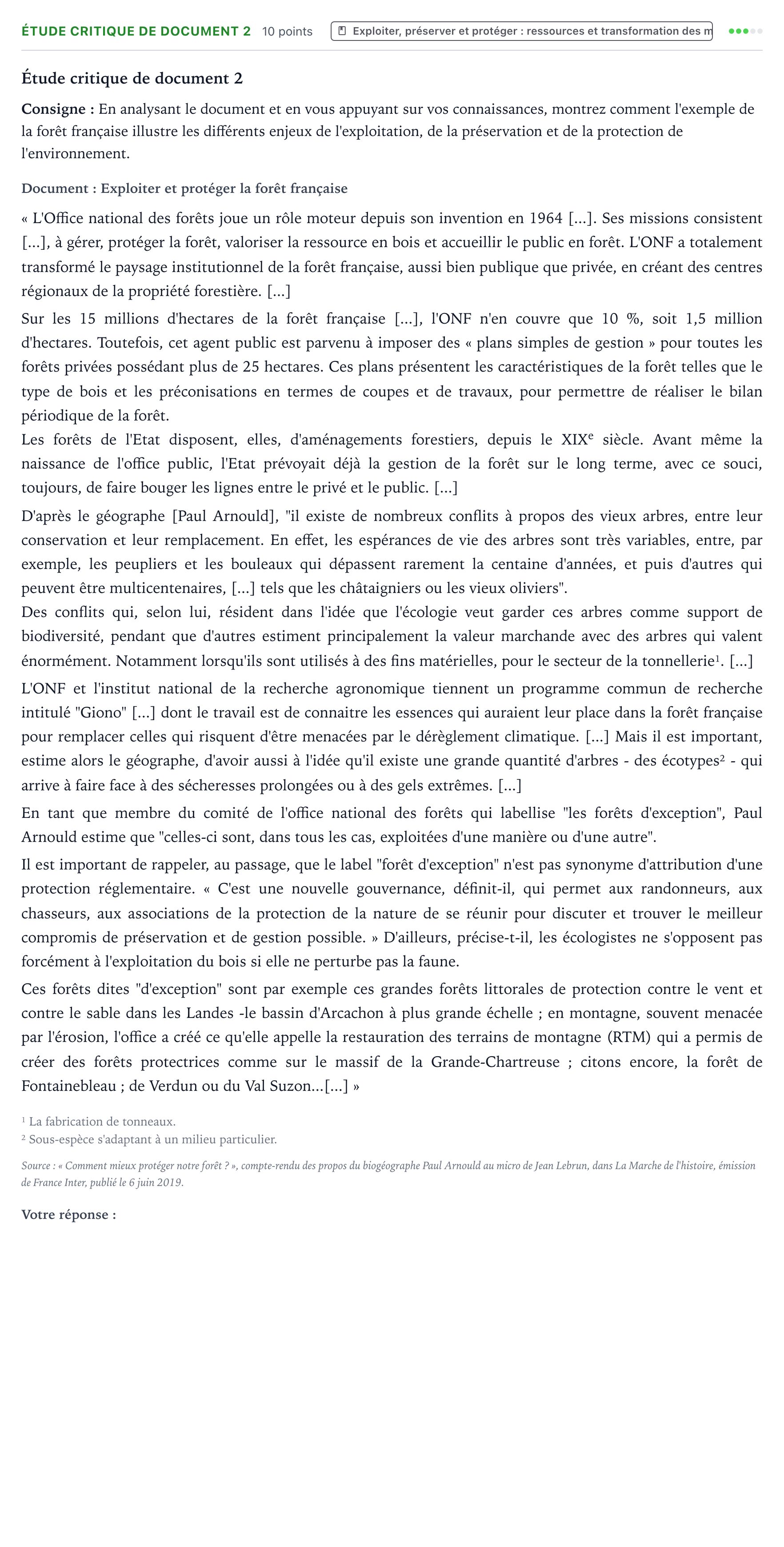 Énoncé: Exercice Étude critique de document 2 · Bac Histoire-Géographie, Géopolitique et Sciences Politiques Amérique du Nord 2021 (jour 2)