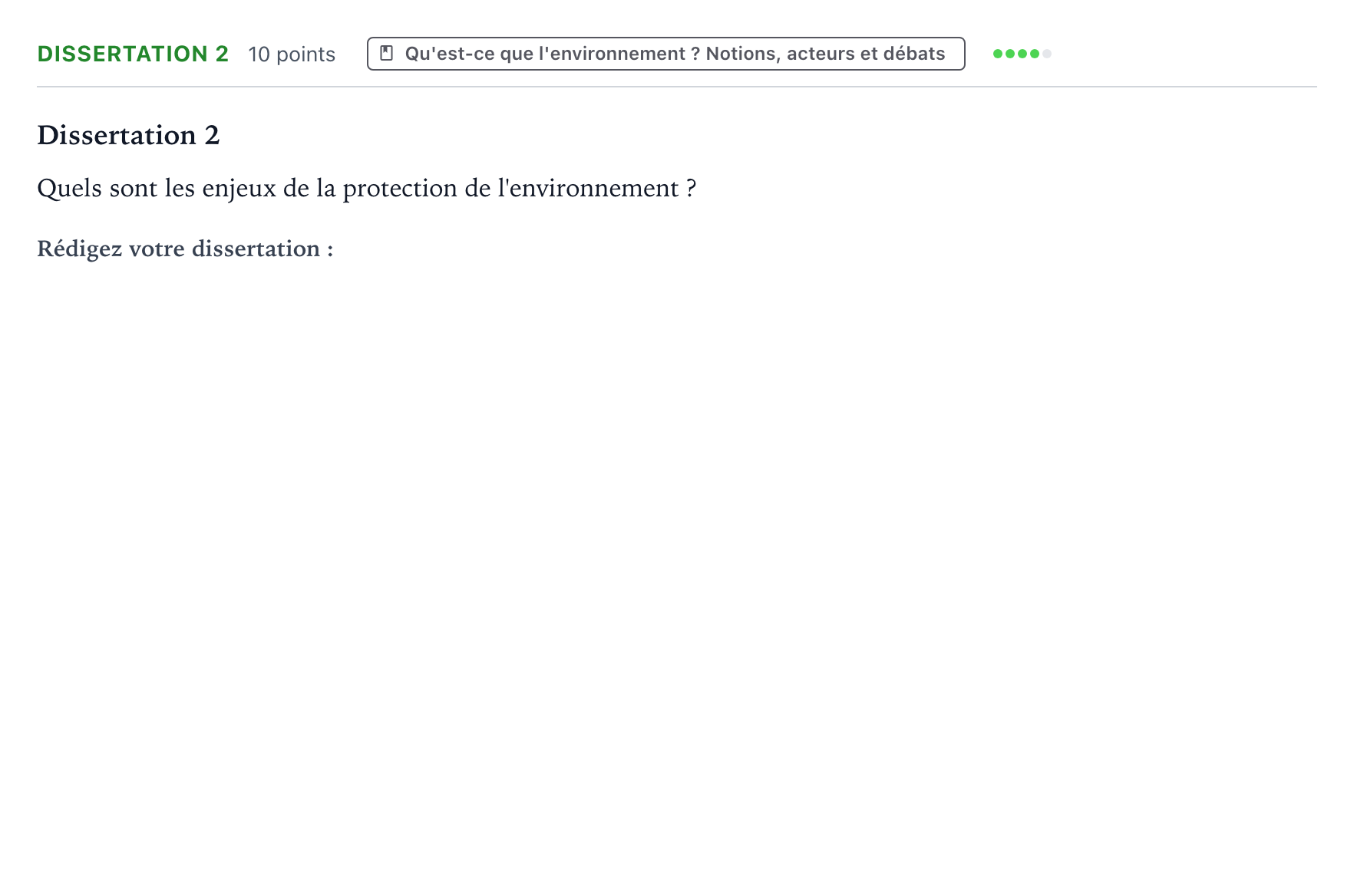 Énoncé: Dissertation 2 · Bac Histoire-Géographie, Géopolitique et Sciences Politiques Centres étrangers (Afrique) 2021 (jour 1)