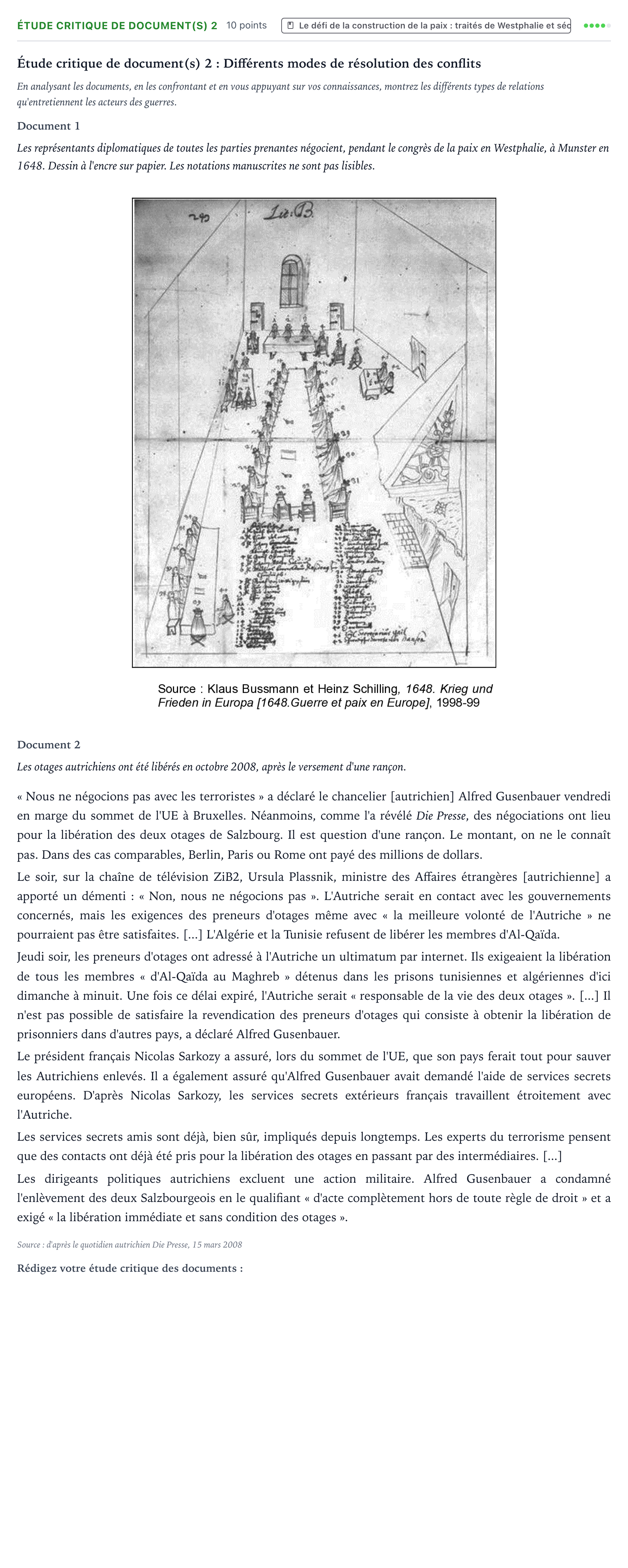 Énoncé: Exercice Étude critique de document(s) 2 · Bac Histoire-Géographie, Géopolitique et Sciences Politiques Centres étrangers (Afrique) 2021 (jour 2)