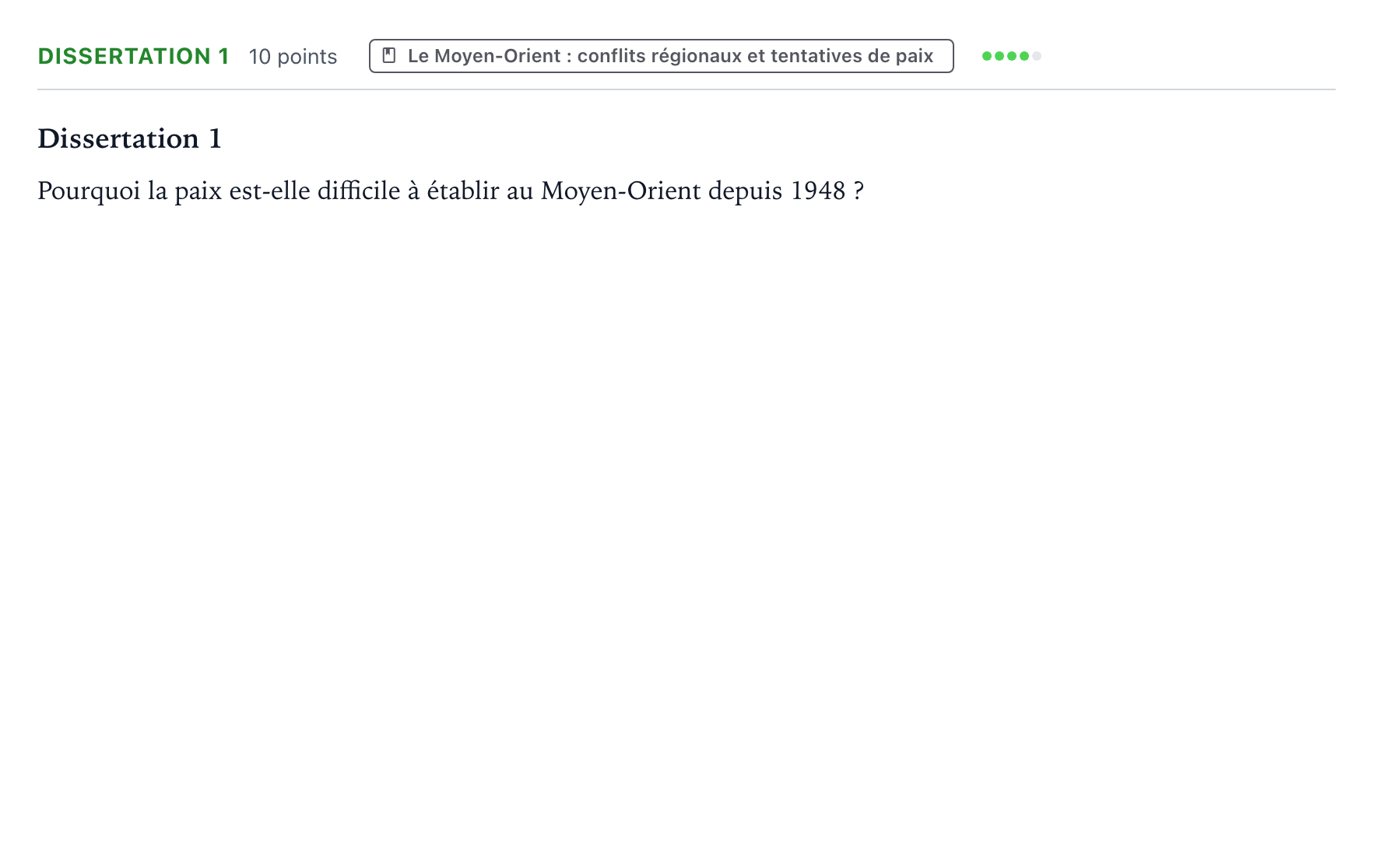 Énoncé: Dissertation 1 · Bac Histoire-Géographie, Géopolitique et Sciences Politiques Métropole Candidat libre 2021 (sujet 2)