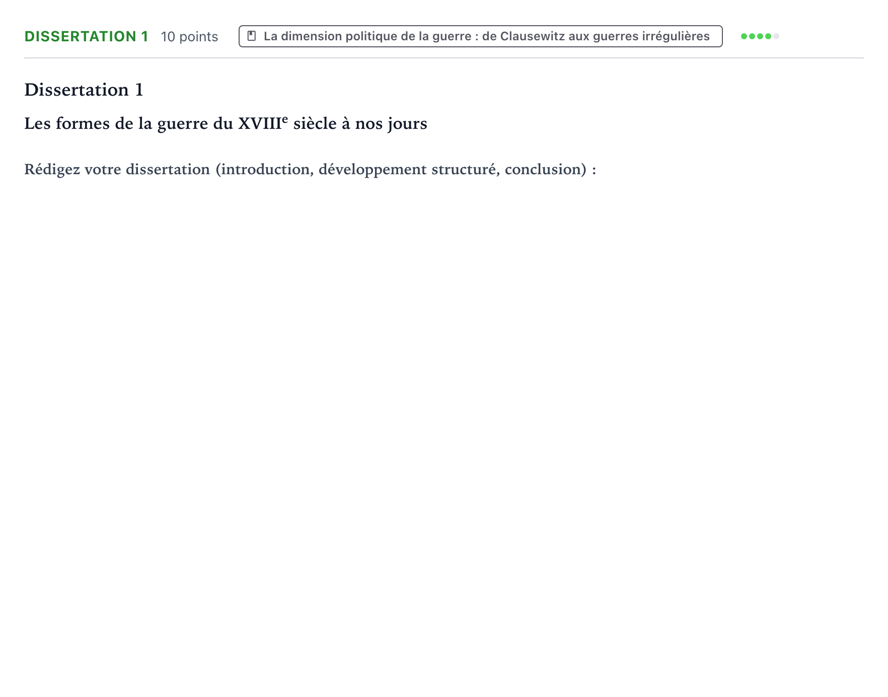 Énoncé: Dissertation 1 · Bac Histoire-Géographie, Géopolitique et Sciences Politiques Métropole 2 remplacement 2021