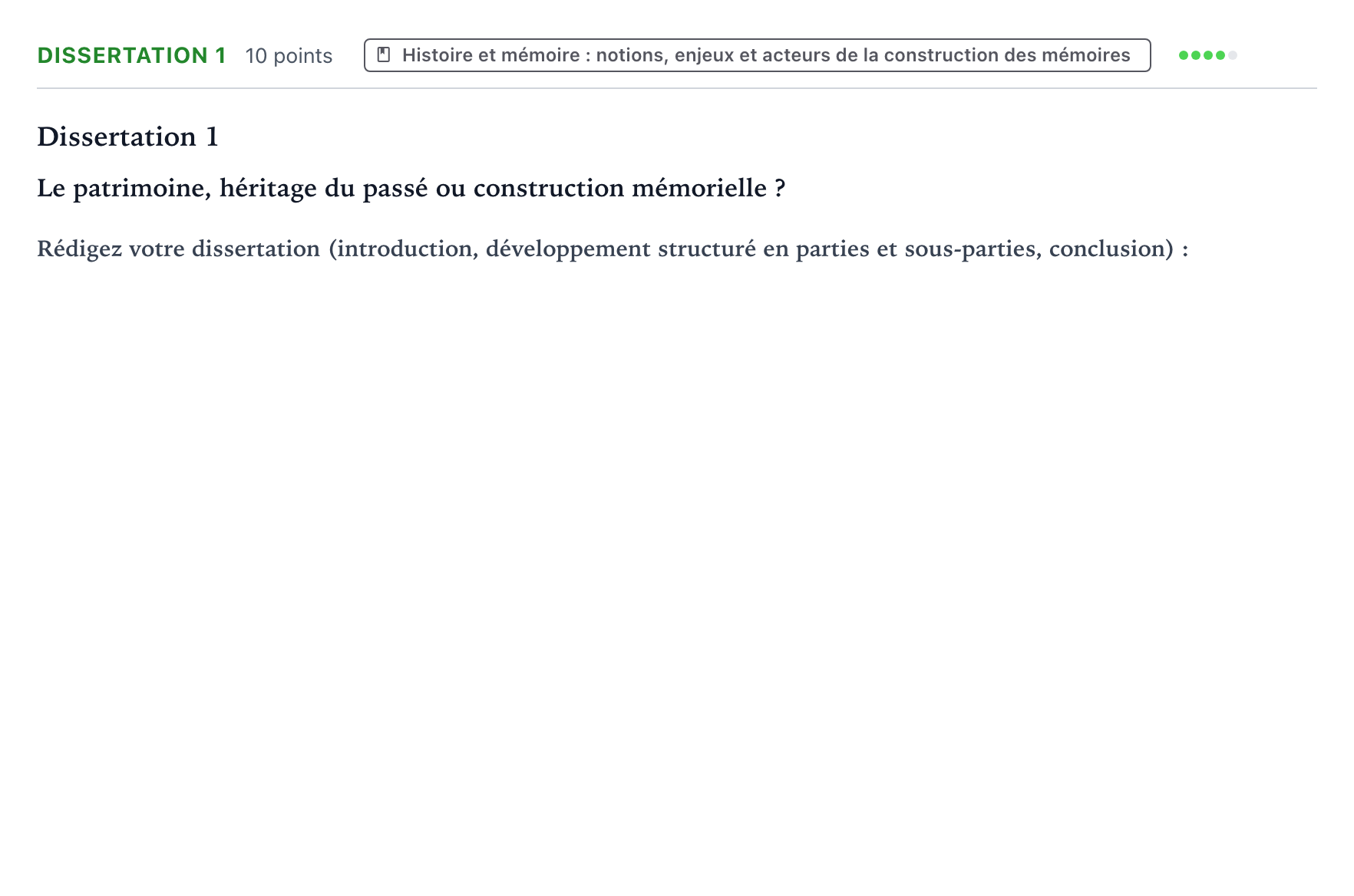 Énoncé: Dissertation 1 · Bac Histoire-Géographie, Géopolitique et Sciences Politiques Sujets zéro et spécimens sujet 2021 (sujet 3)