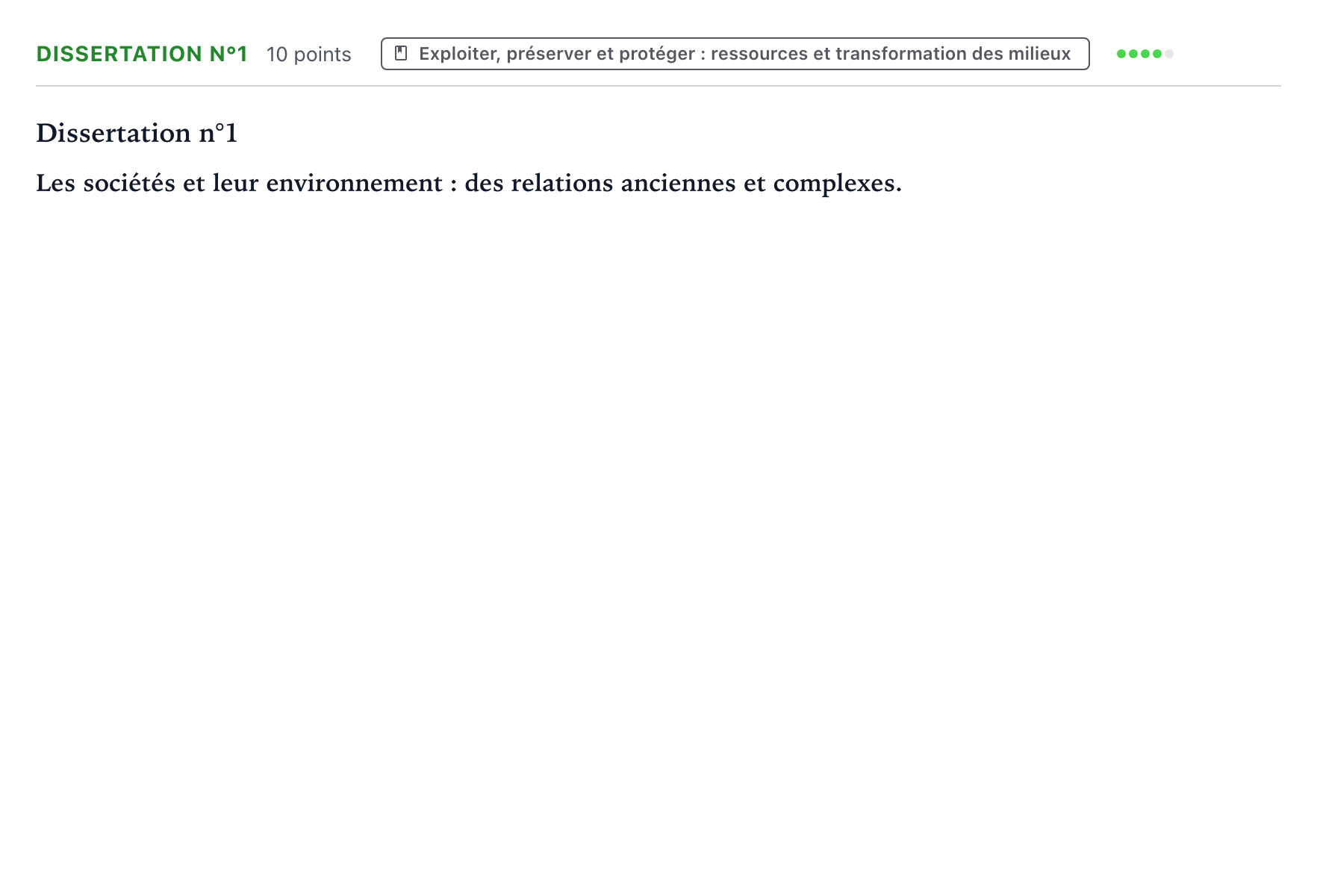 Énoncé: Dissertation n°1 · Bac Histoire-Géographie, Géopolitique et Sciences Politiques Asie 2022 (jour 1)