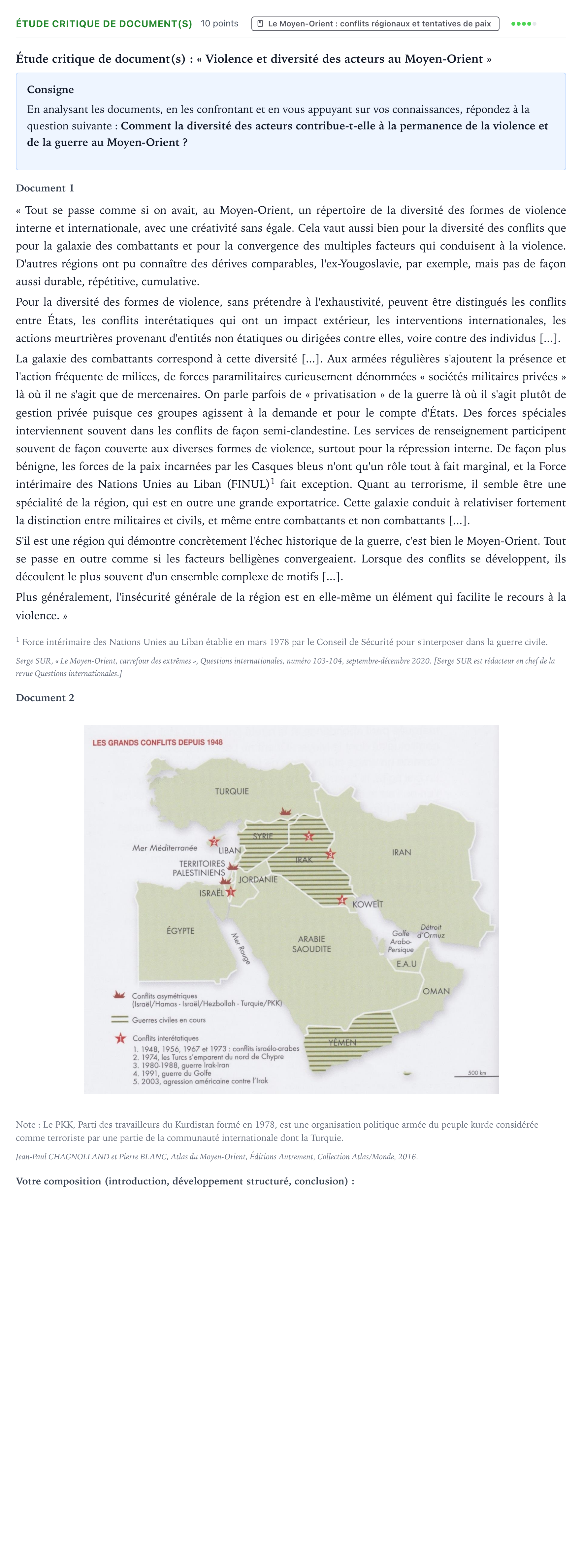 Énoncé: Exercice Étude critique de document(s) · Bac Histoire-Géographie, Géopolitique et Sciences Politiques Asie 2022 (jour 1)