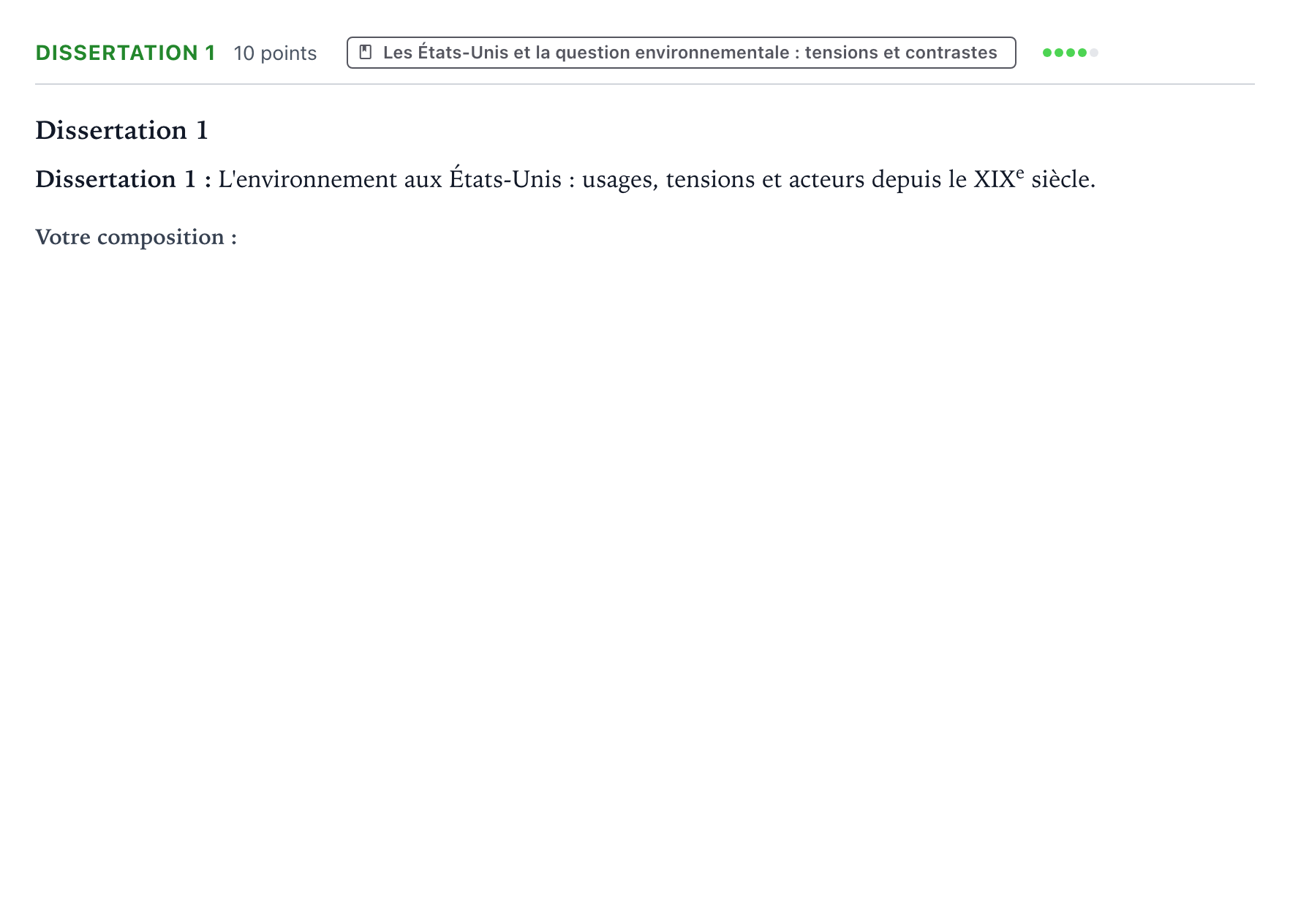 Énoncé: Dissertation 1 · Bac Histoire-Géographie, Géopolitique et Sciences Politiques Mayotte-Liban 2022 (jour 1)