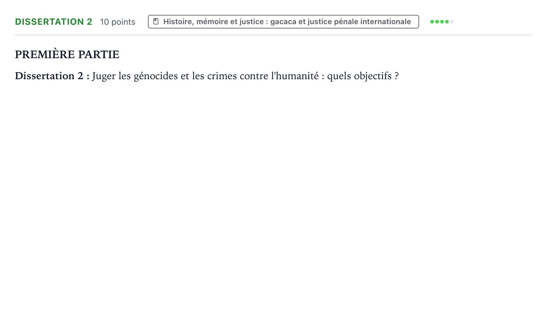 Énoncé: Dissertation 2 · Bac Histoire-Géographie, Géopolitique et Sciences Politiques Nouvelle-Calédonie 2022 (jour 1)