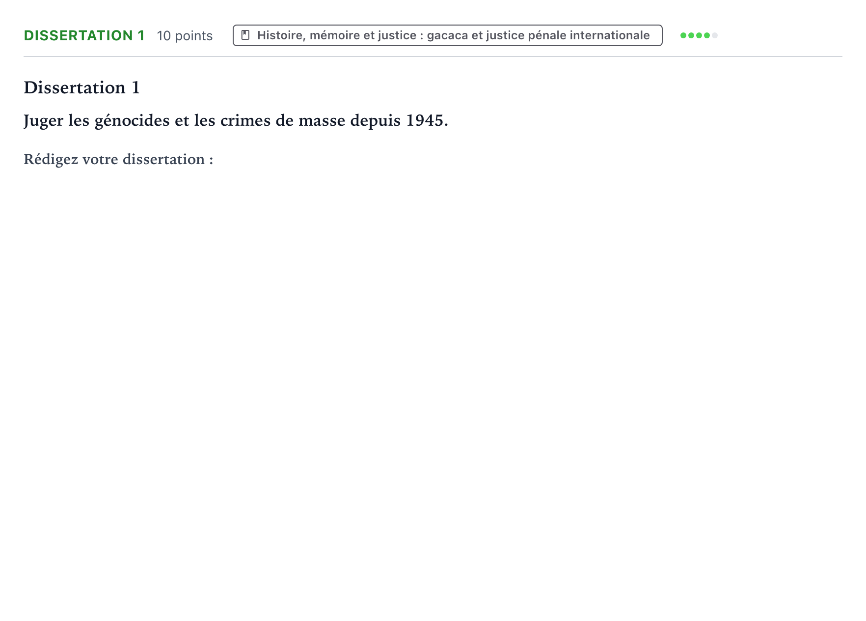 Énoncé: Dissertation 1 · Bac Histoire-Géographie, Géopolitique et Sciences Politiques Polynésie 2022 (jour 2)