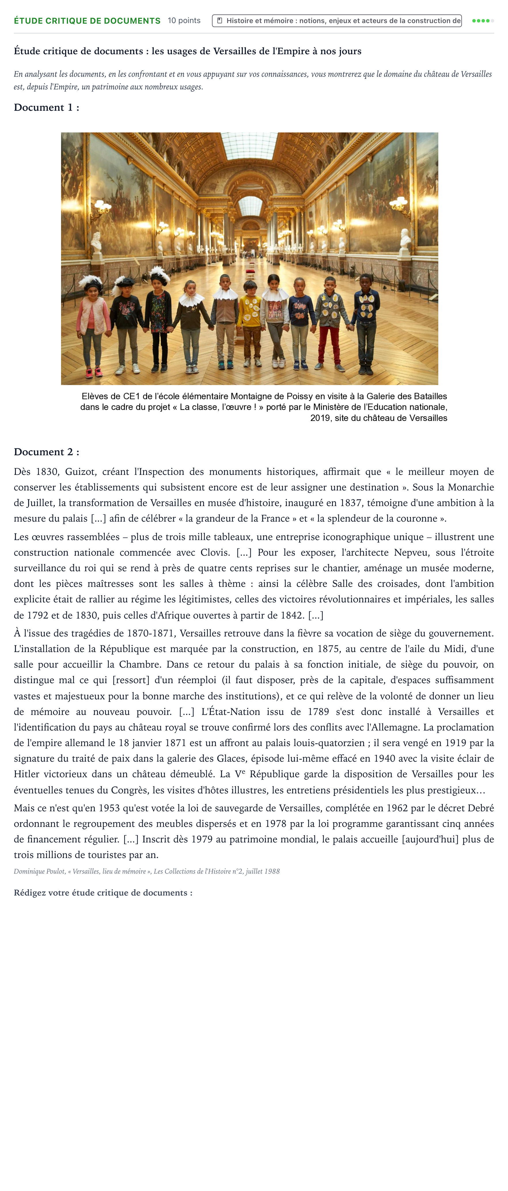 Énoncé: Exercice Étude critique de documents · Bac Histoire-Géographie, Géopolitique et Sciences Politiques Amérique du Sud 2023 (jour 2)