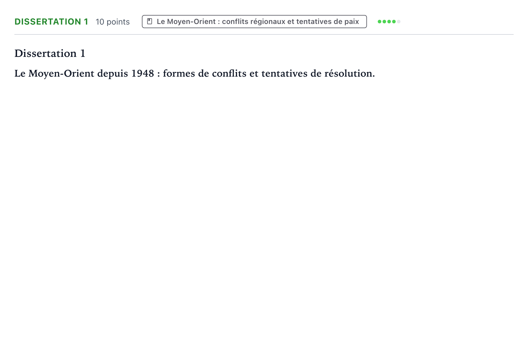 Énoncé: Dissertation 1 · Bac Histoire-Géographie, Géopolitique et Sciences Politiques Asie 2023 (jour 1)