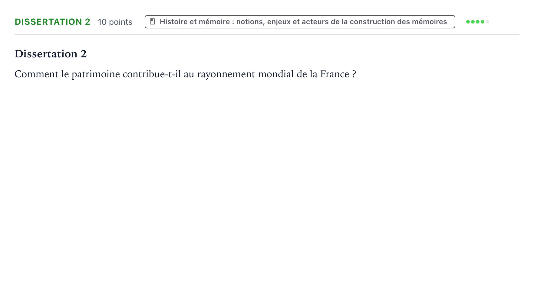 Énoncé: Dissertation 2 · Bac Histoire-Géographie, Géopolitique et Sciences Politiques Liban 2023 (jour 2)