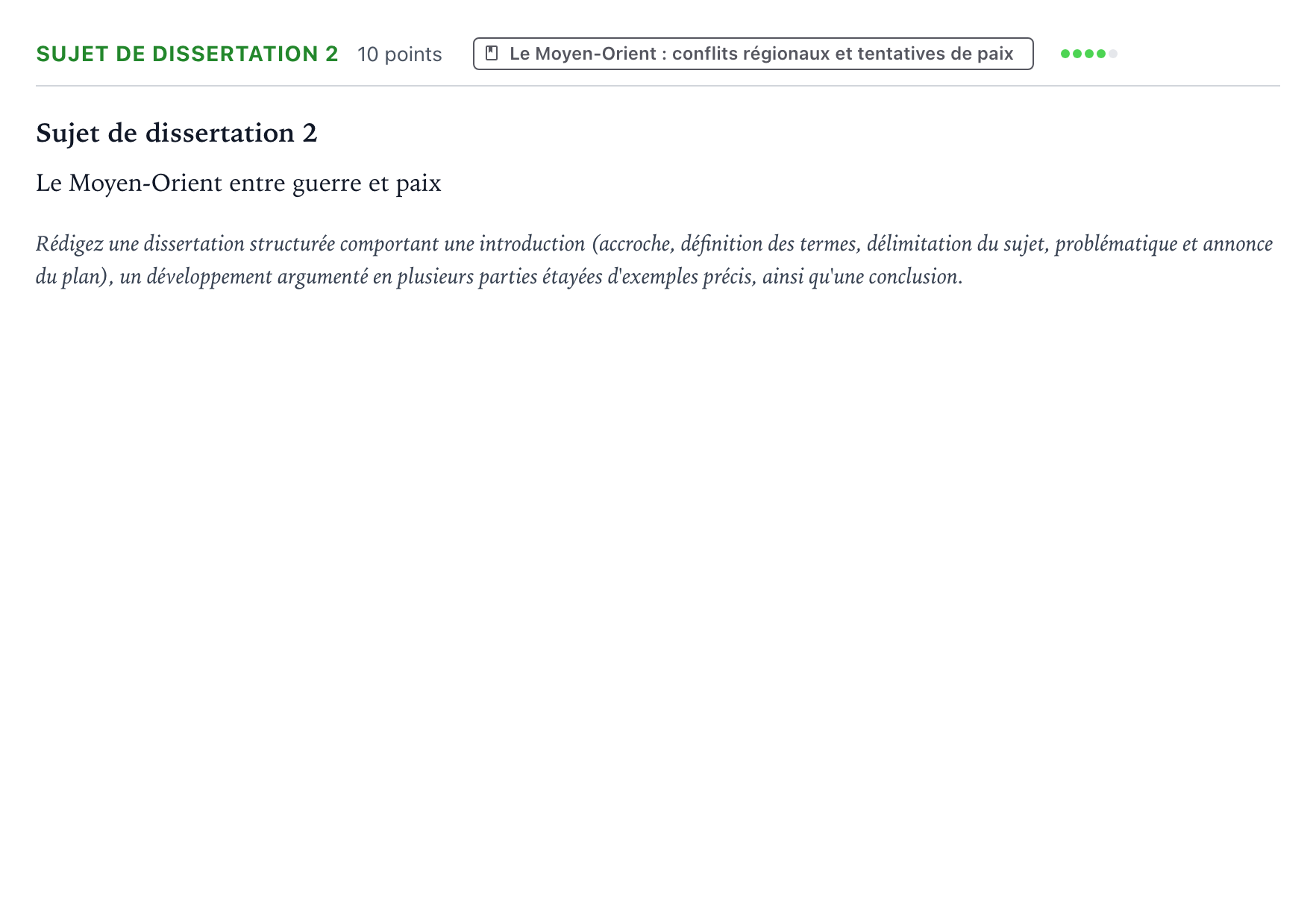 Énoncé: Sujet de dissertation 2 · Bac Histoire-Géographie, Géopolitique et Sciences Politiques Sujets zéro et spécimens spécimen 2023 (sujet 2)