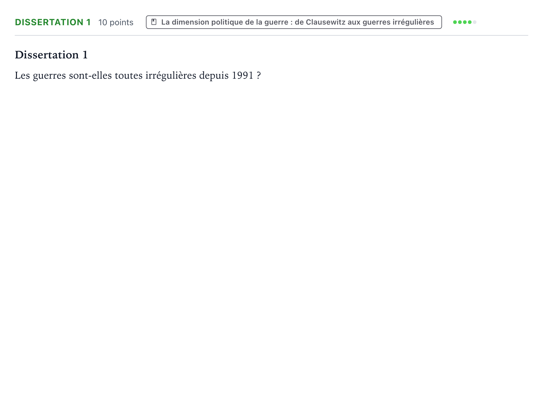 Énoncé: Dissertation 1 · Bac Histoire-Géographie, Géopolitique et Sciences Politiques Asie 2024 (jour 2)