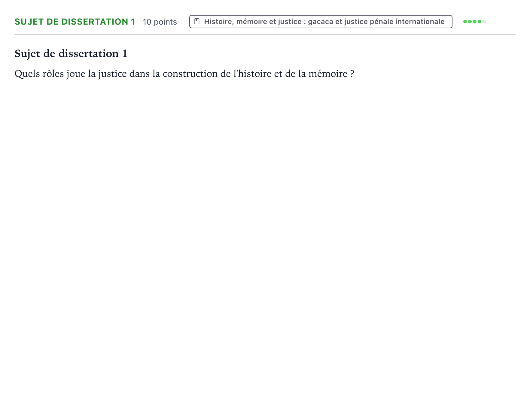 Énoncé: Sujet de dissertation 1 · Bac Histoire-Géographie, Géopolitique et Sciences Politiques Suède 2024 (jour 2)