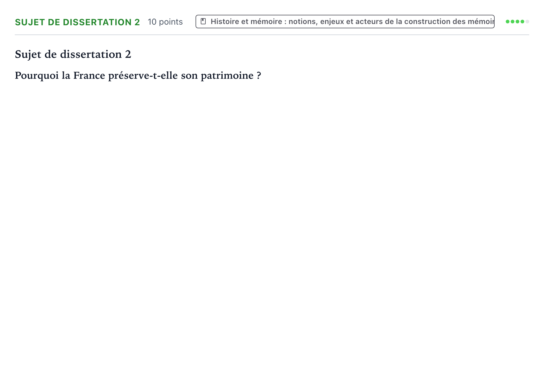 Énoncé: Sujet de dissertation 2 · Bac Histoire-Géographie, Géopolitique et Sciences Politiques Amérique du Nord 2025 (jour 2)