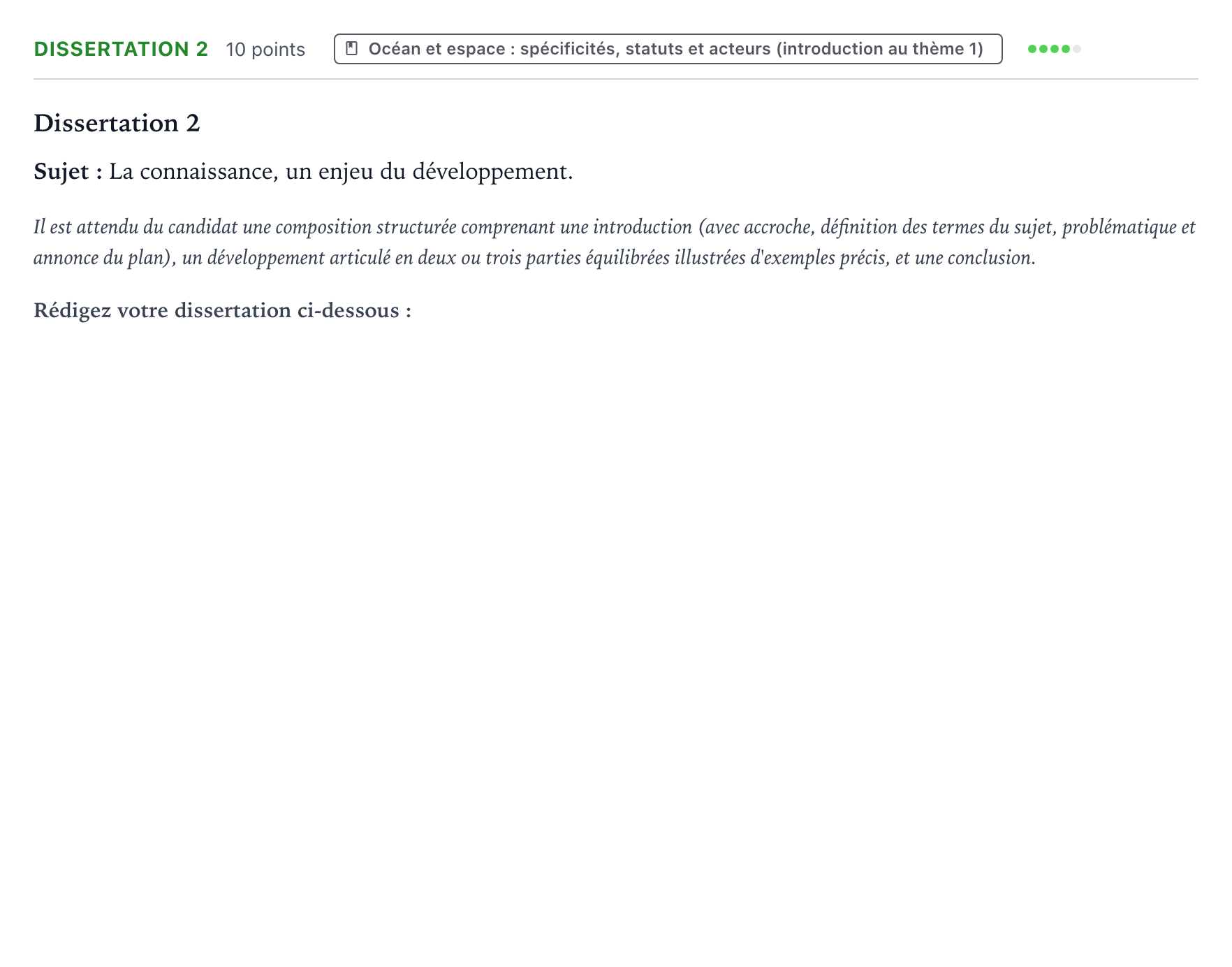Énoncé: Dissertation 2 · Bac Histoire-Géographie, Géopolitique et Sciences Politiques Asie 2025 (jour 2)