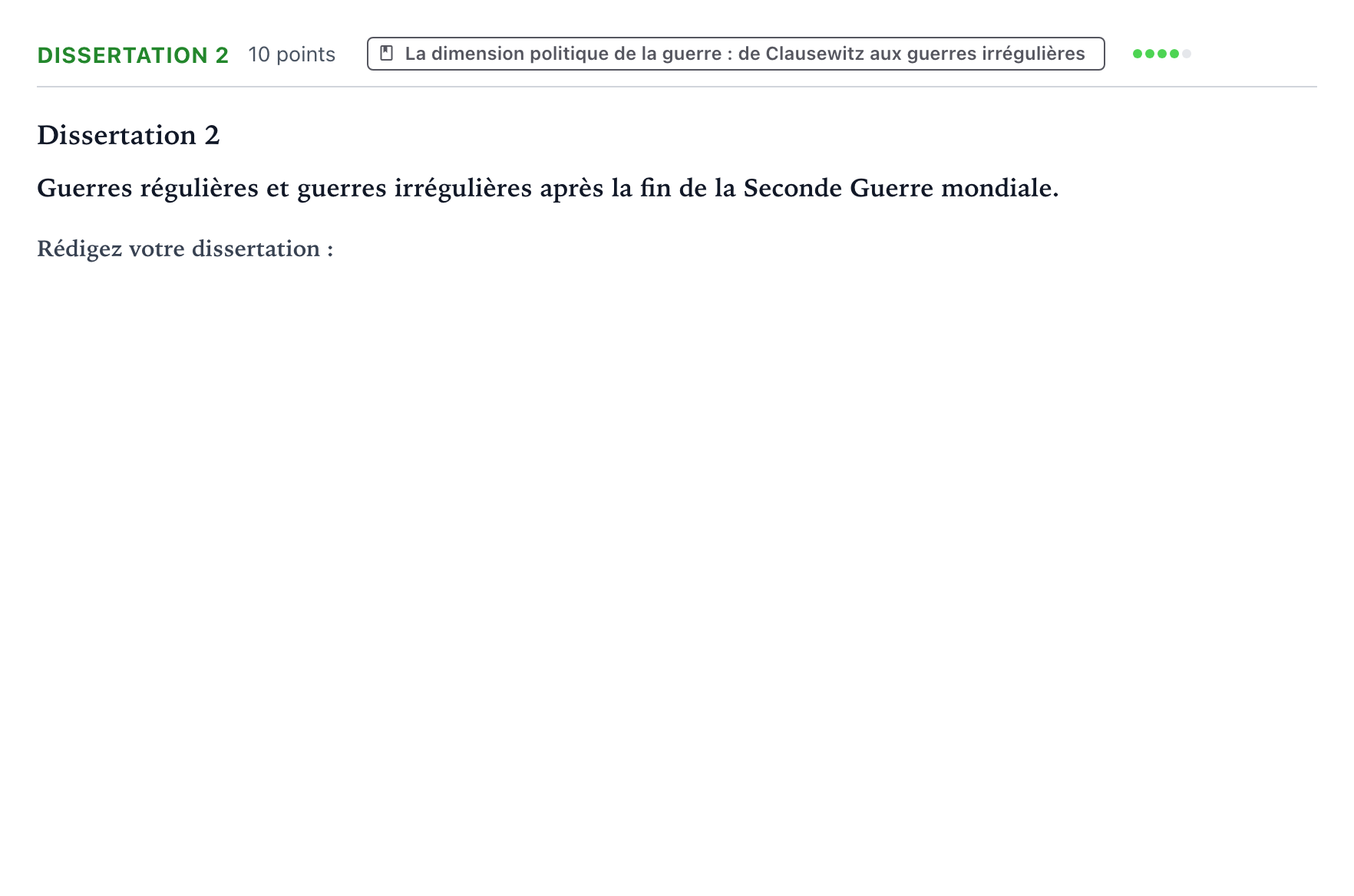 Énoncé: Dissertation 2 · Bac Histoire-Géographie, Géopolitique et Sciences Politiques Centres étrangers (Afrique) 2025 (jour 1)