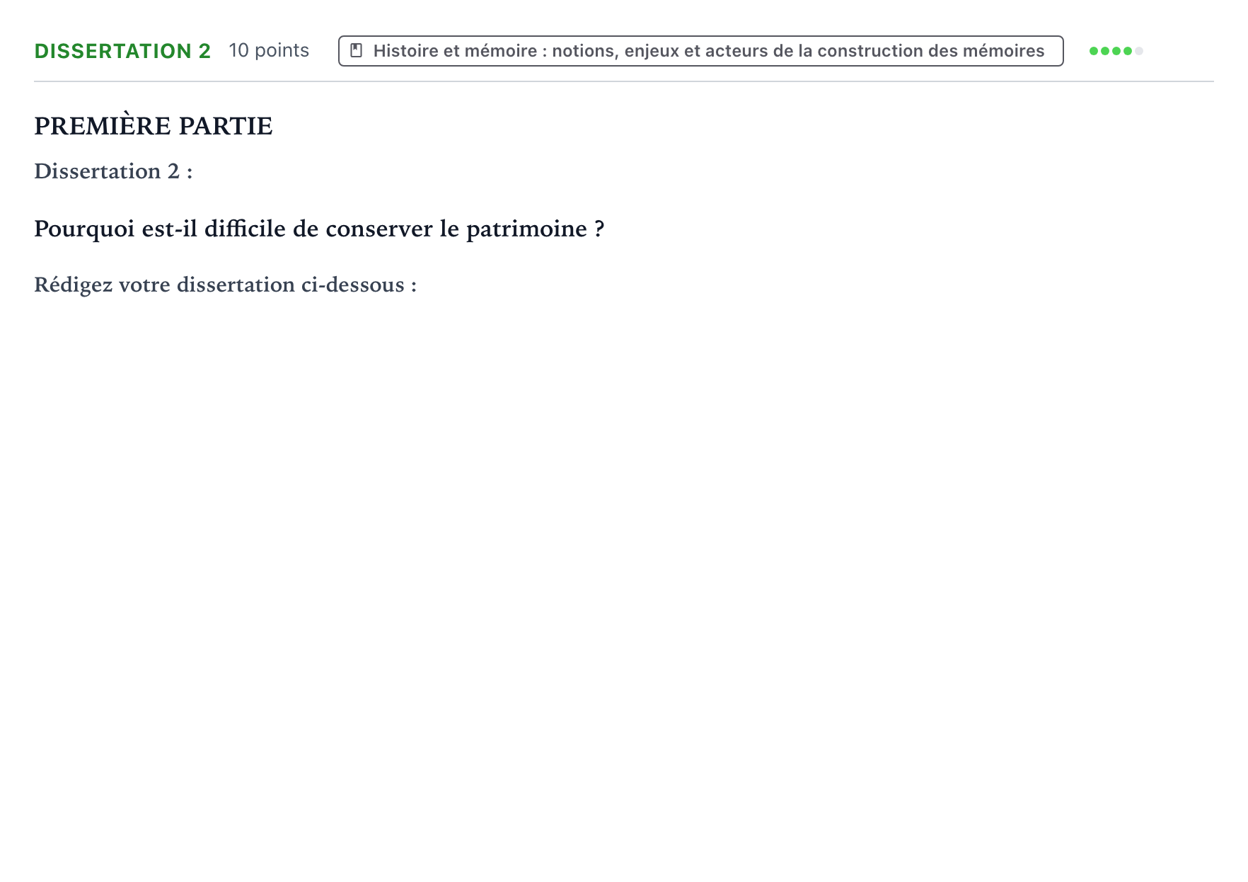 Énoncé: Dissertation 2 · Bac Histoire-Géographie, Géopolitique et Sciences Politiques Nouvelle-Calédonie 2025 (jour 1)