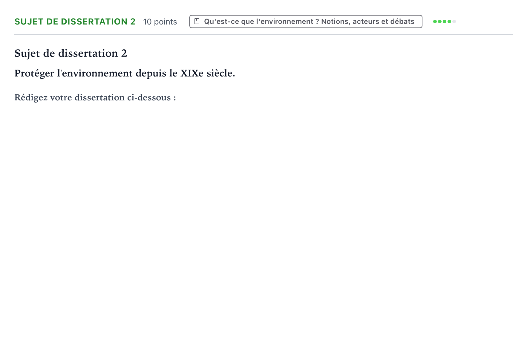 Énoncé: Sujet de dissertation 2 · Bac Histoire-Géographie, Géopolitique et Sciences Politiques Métropole Secours 2026 (sujet 2)