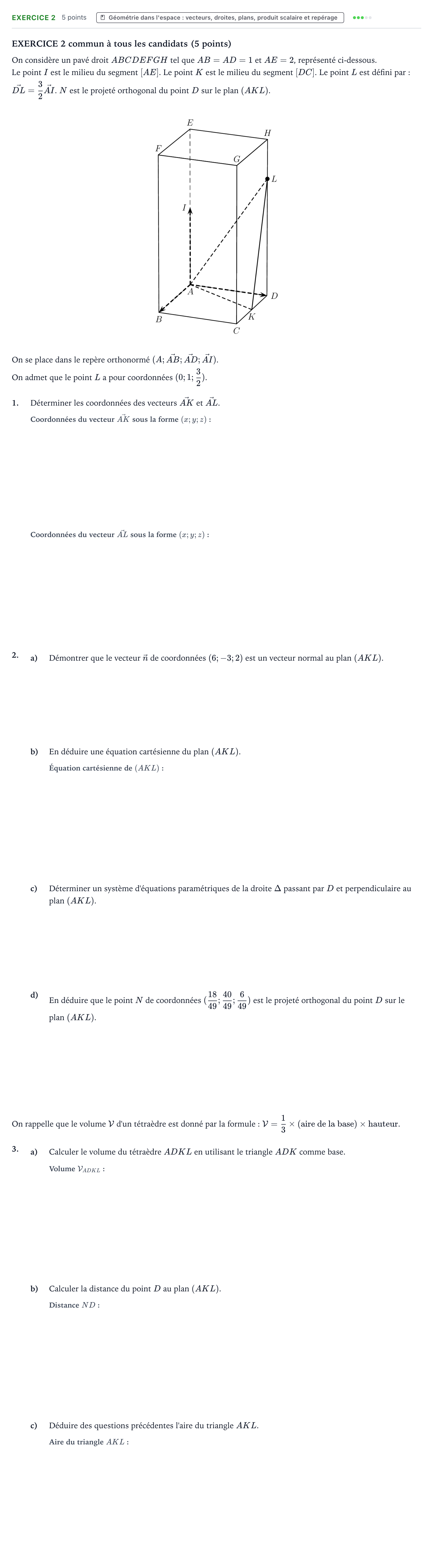 Énoncé: Exercice 2 · Bac Mathématiques Asie 2021 (jour 2)