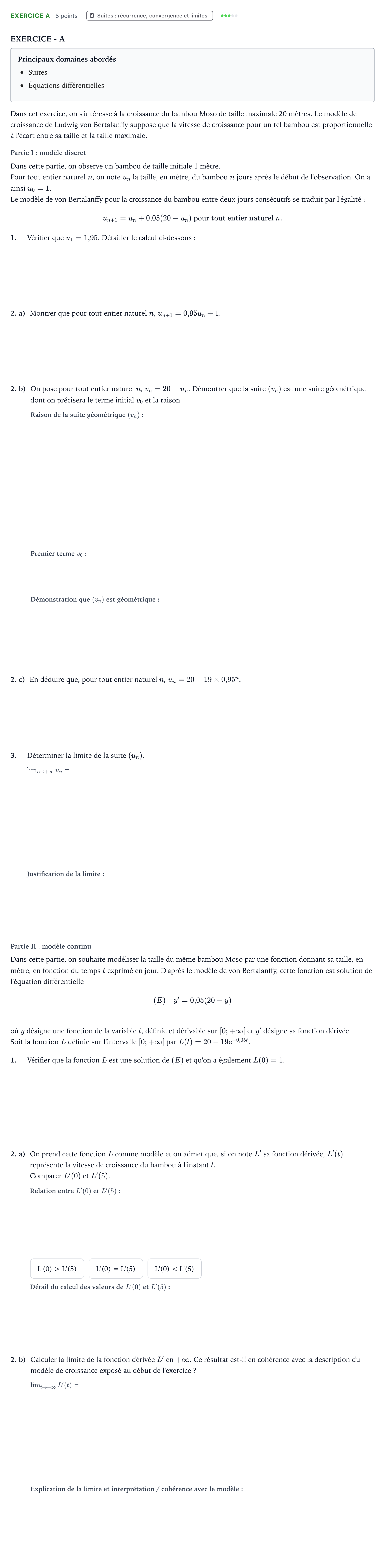 Énoncé: Exercice A · Bac Mathématiques Asie 2021 (jour 2)