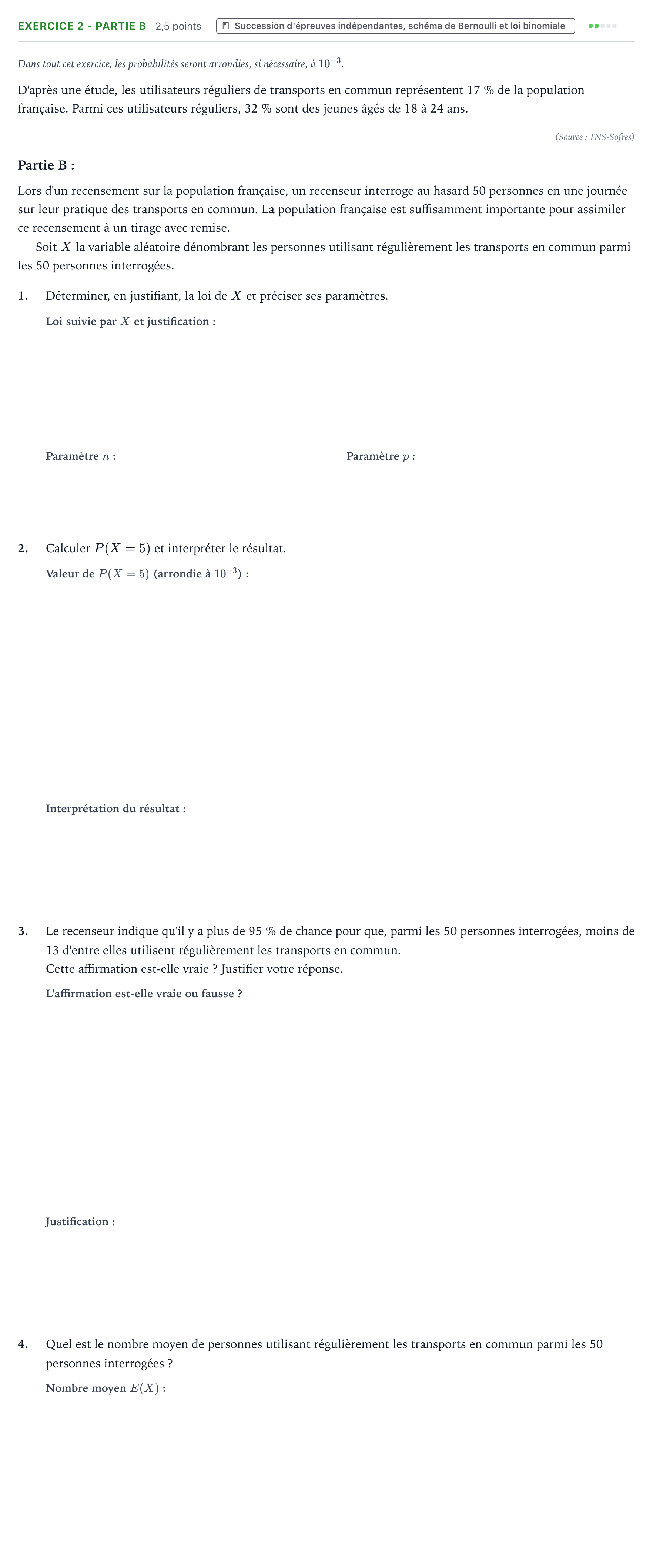 Énoncé: Exercice 2 - Partie B · Bac Mathématiques Centres étrangers (Afrique) 2021 (jour 1)