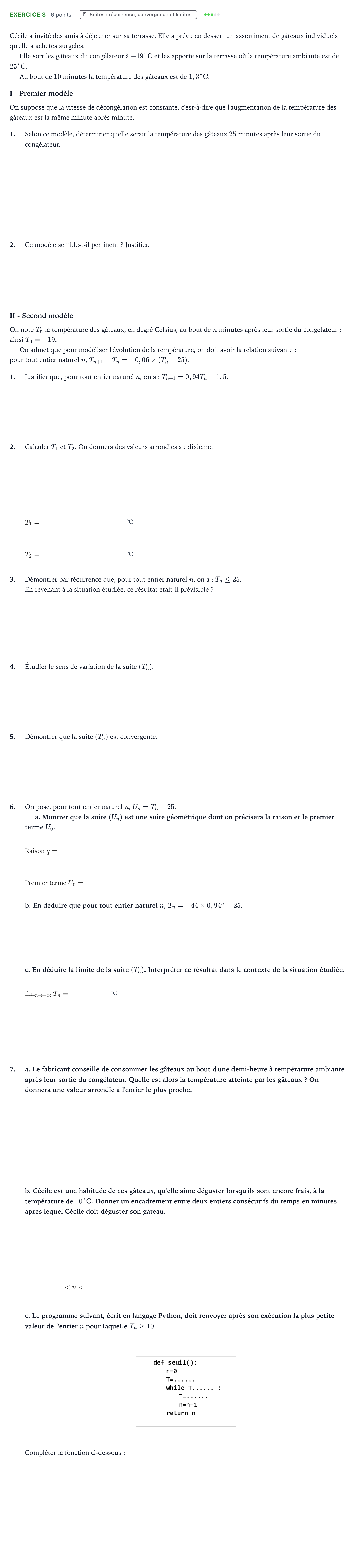 Énoncé: Exercice 3 · Bac Mathématiques Métropole Candidat libre 2021 (sujet 1)