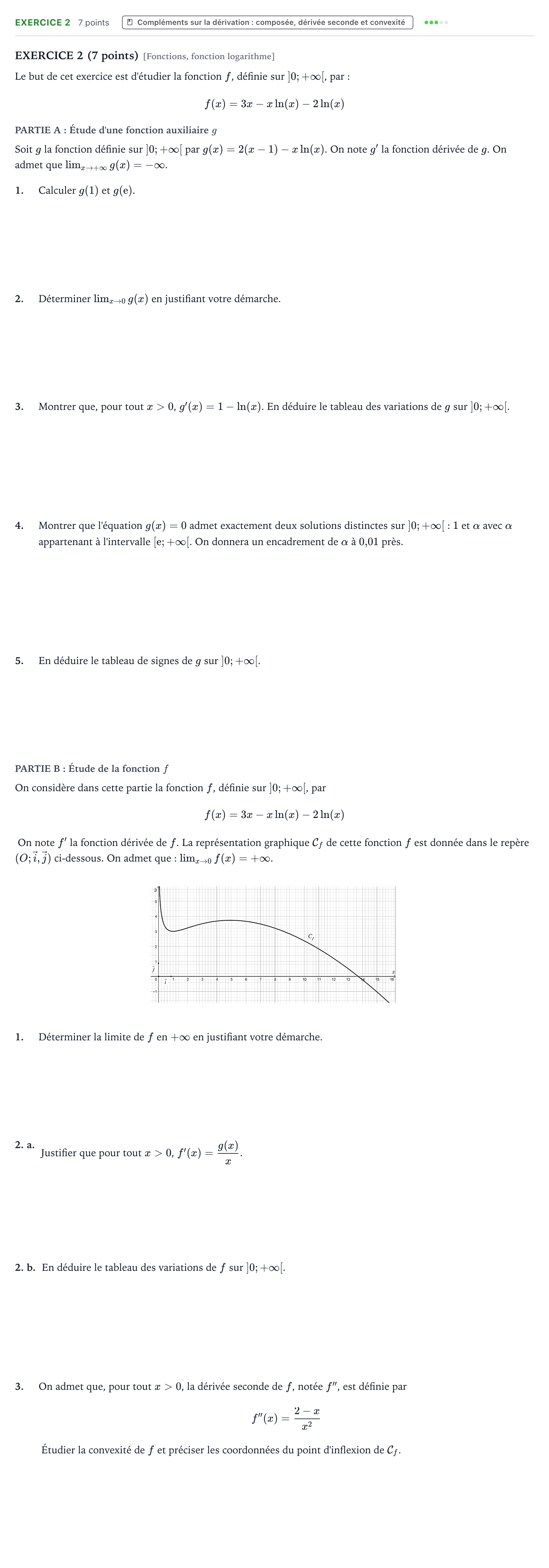 Énoncé: Exercice 2 · Bac Mathématiques Amérique du Sud 2022 (jour 2)