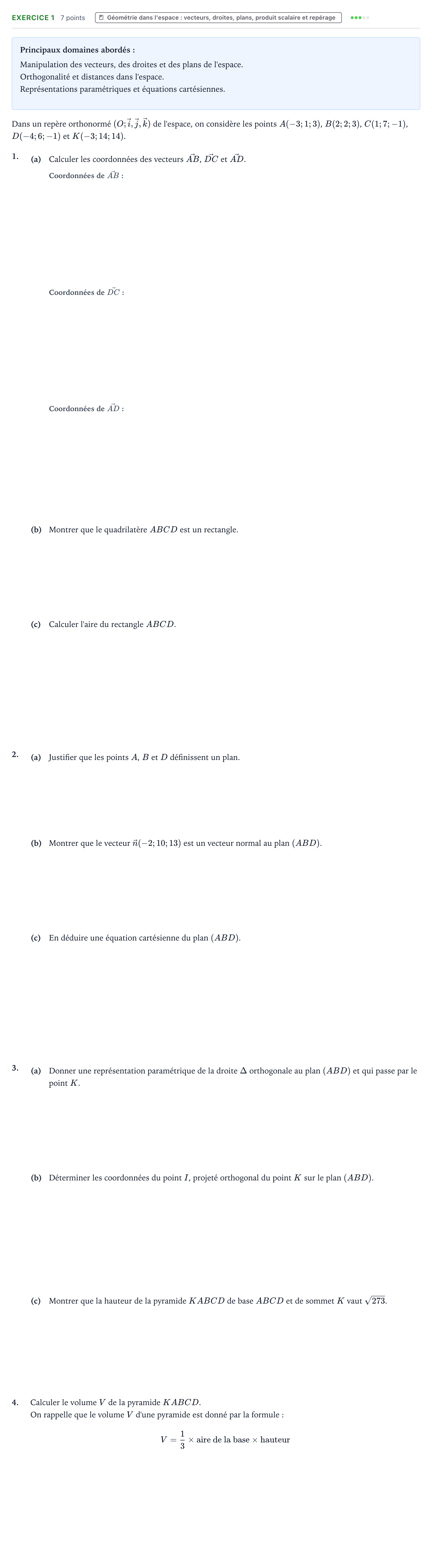 Énoncé: Exercice 1 · Bac Mathématiques Asie 2022 (jour 2)