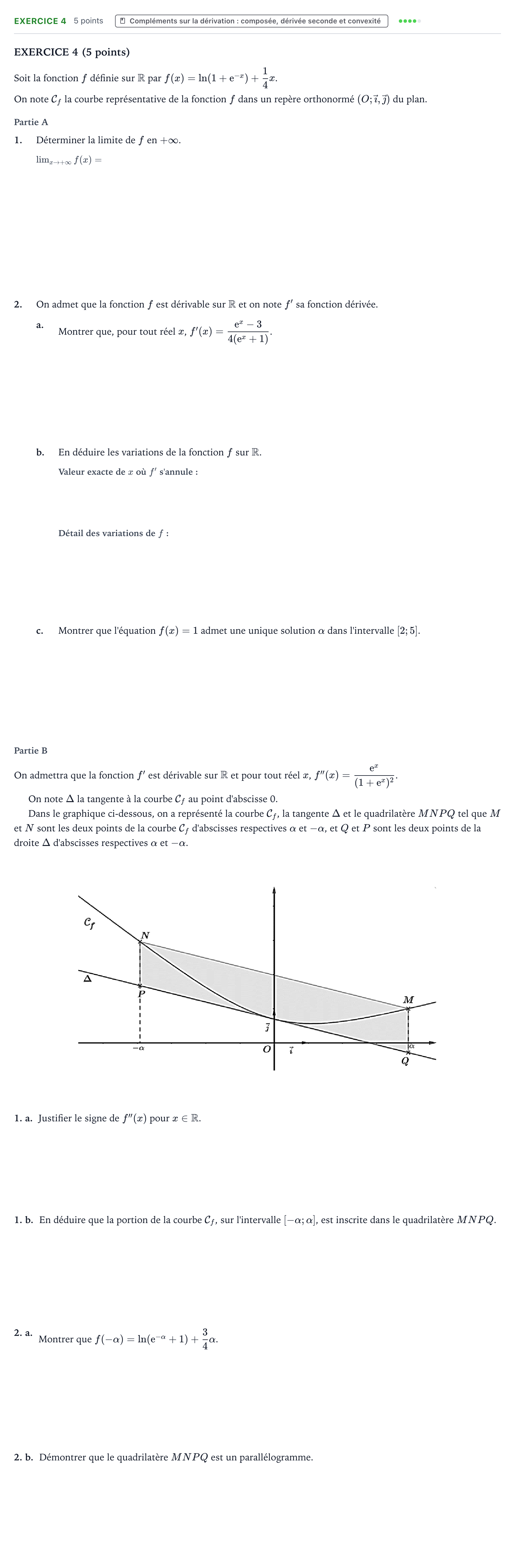 Énoncé: Exercice 4 · Bac Mathématiques Amérique du Sud 2023 (jour 2)
