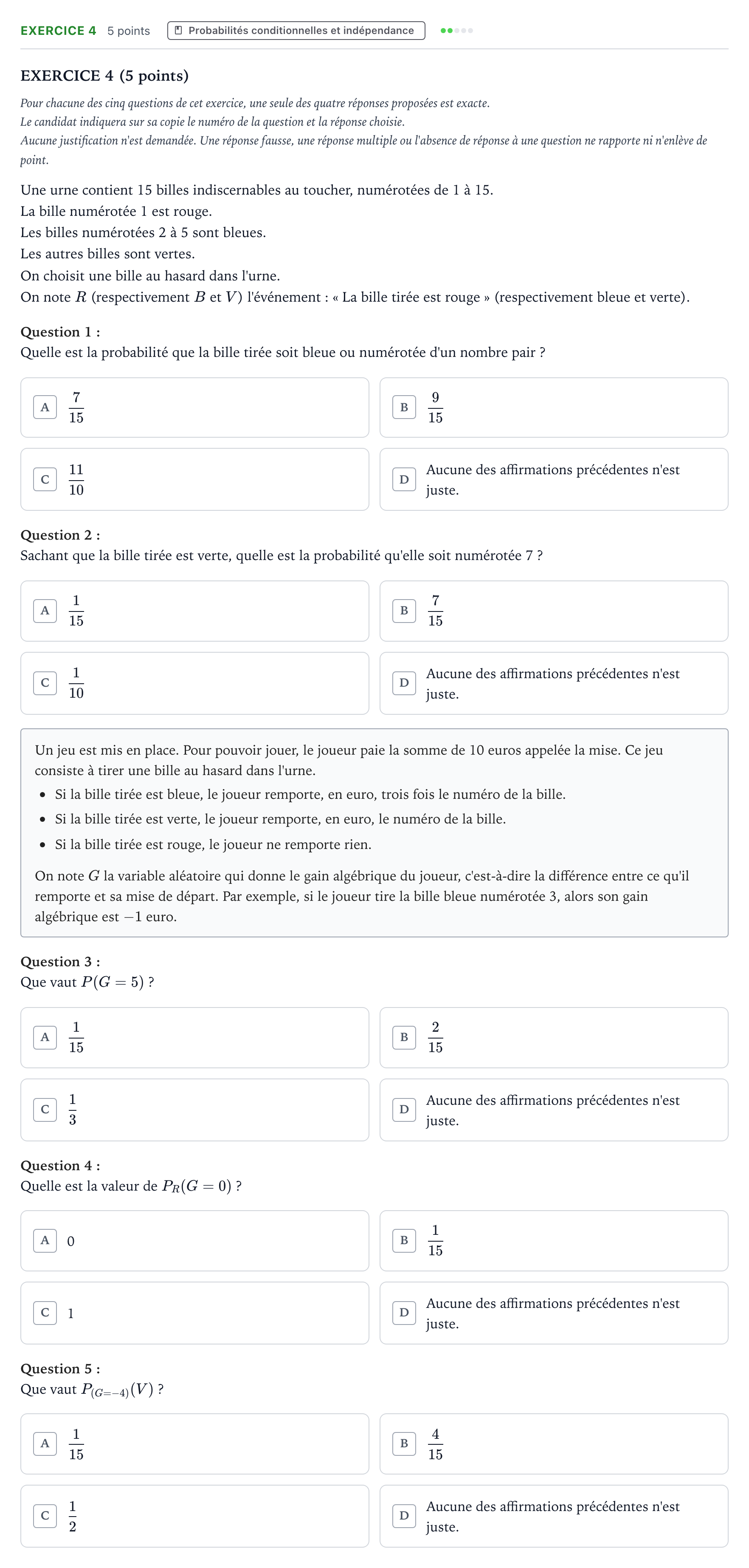 Énoncé: Exercice 4 · Bac Mathématiques Asie 2023 (jour 1)