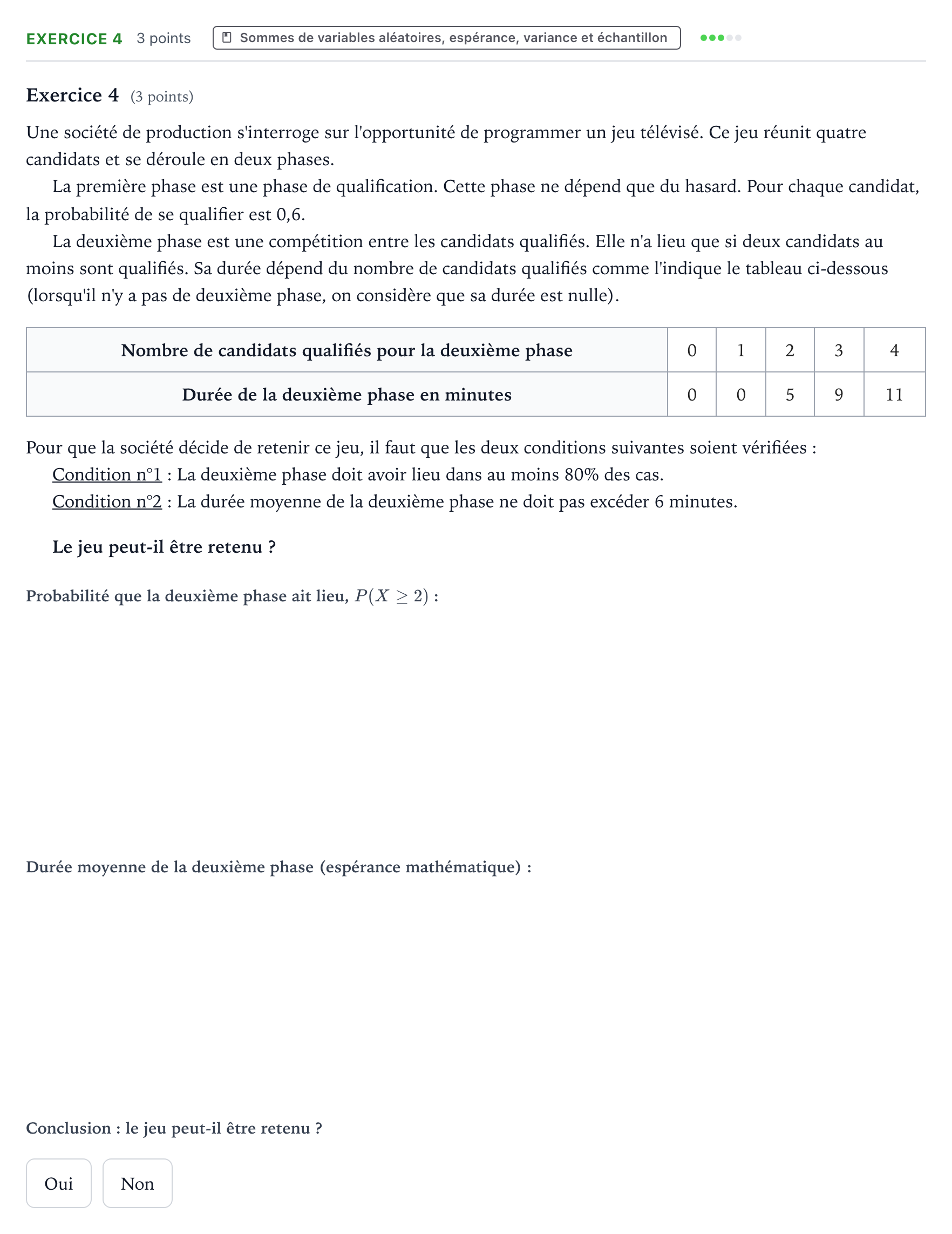 Énoncé: Exercice 4 · Bac Mathématiques Centres étrangers (Afrique) 2023 (jour 2)
