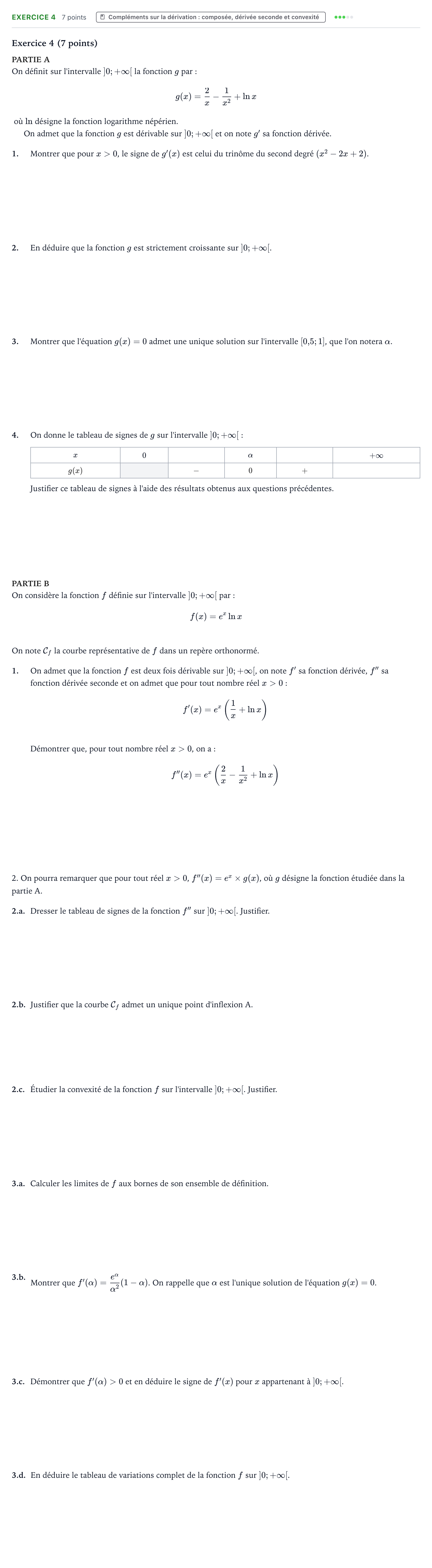 Énoncé: Exercice 4 · Bac Mathématiques Métropole 1 remplacement 2023
