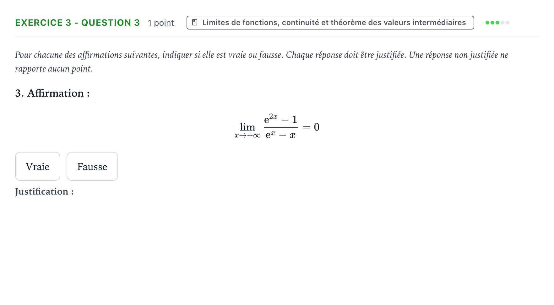 Énoncé: Exercice 3 - Question 3 · Bac Mathématiques Polynésie 2023 (jour 1)