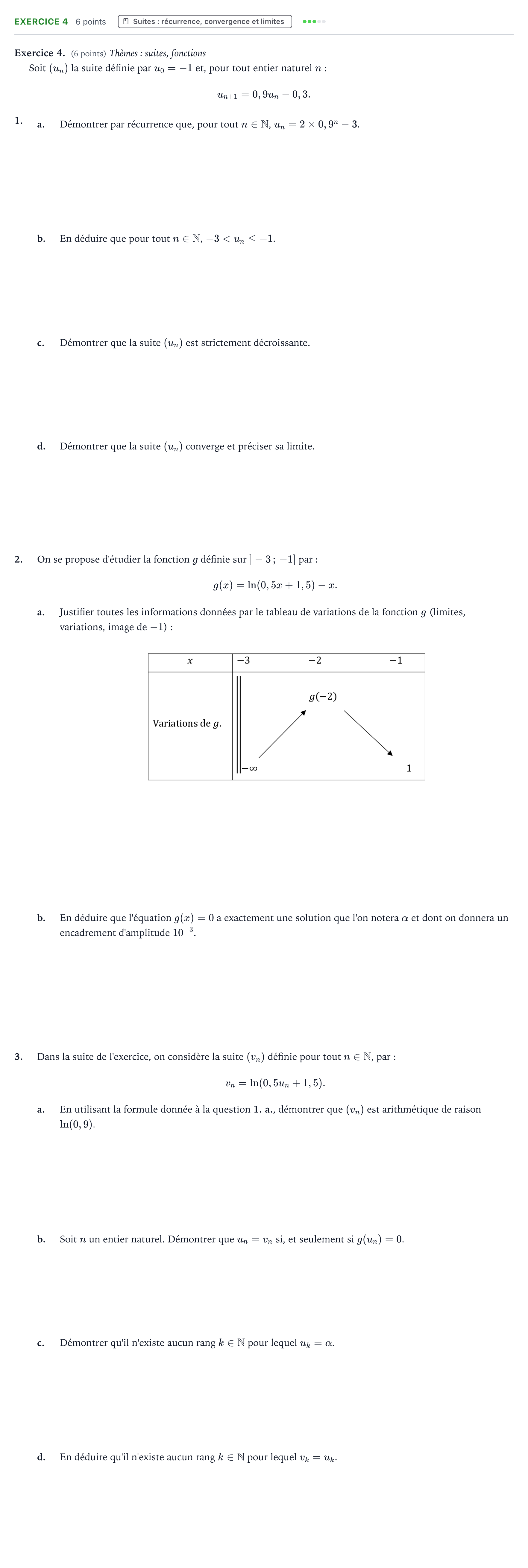 Énoncé: Exercice 4 · Bac Mathématiques Polynésie 2023 (jour 1)