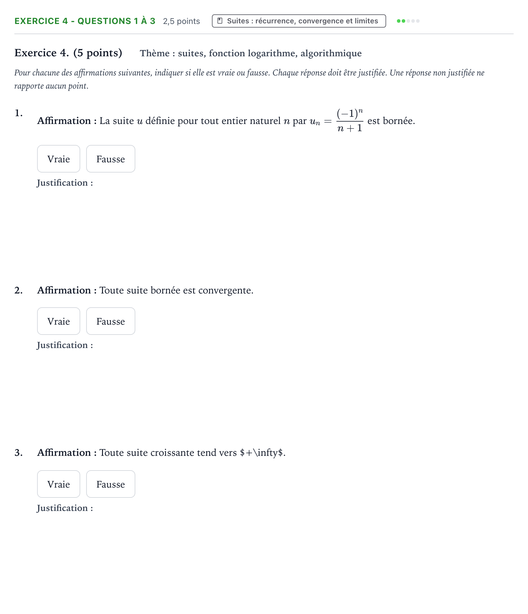 Énoncé: Exercice 4 - Questions 1 à 3 · Bac Mathématiques Polynésie 2023 (jour 2)