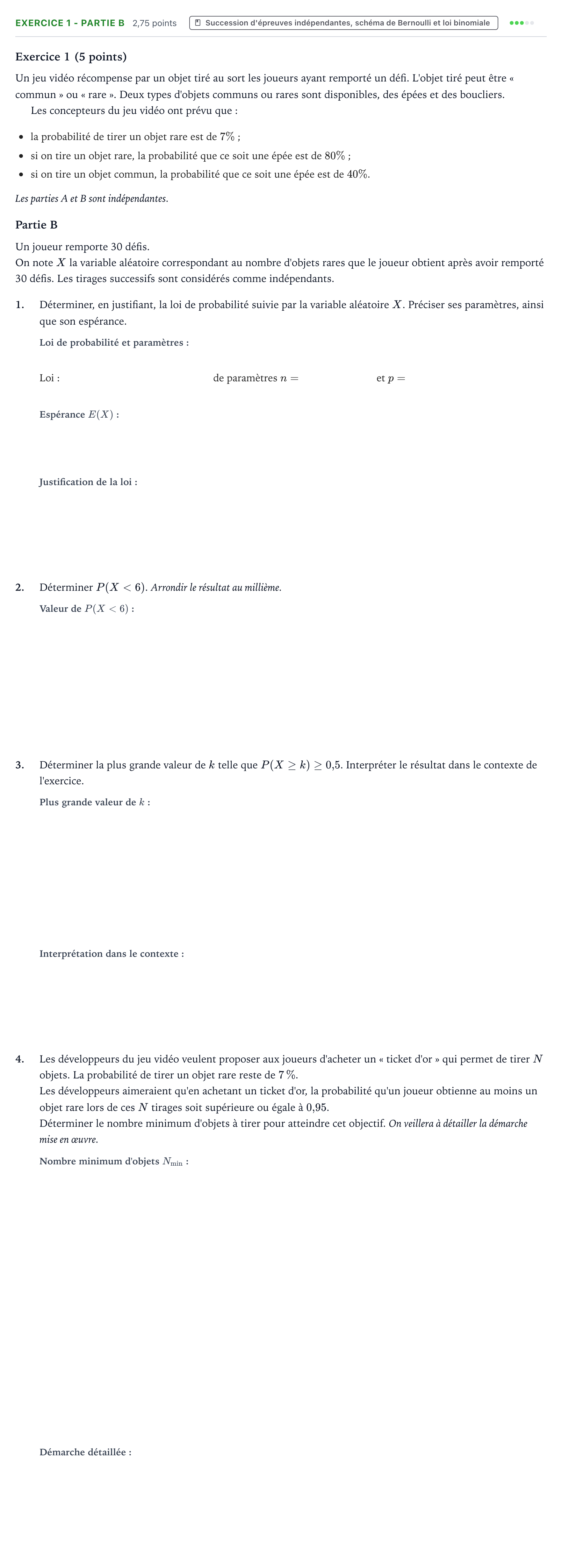 Énoncé: Exercice 1 - Partie B · Bac Mathématiques Amérique du Nord 2024 (jour 1)