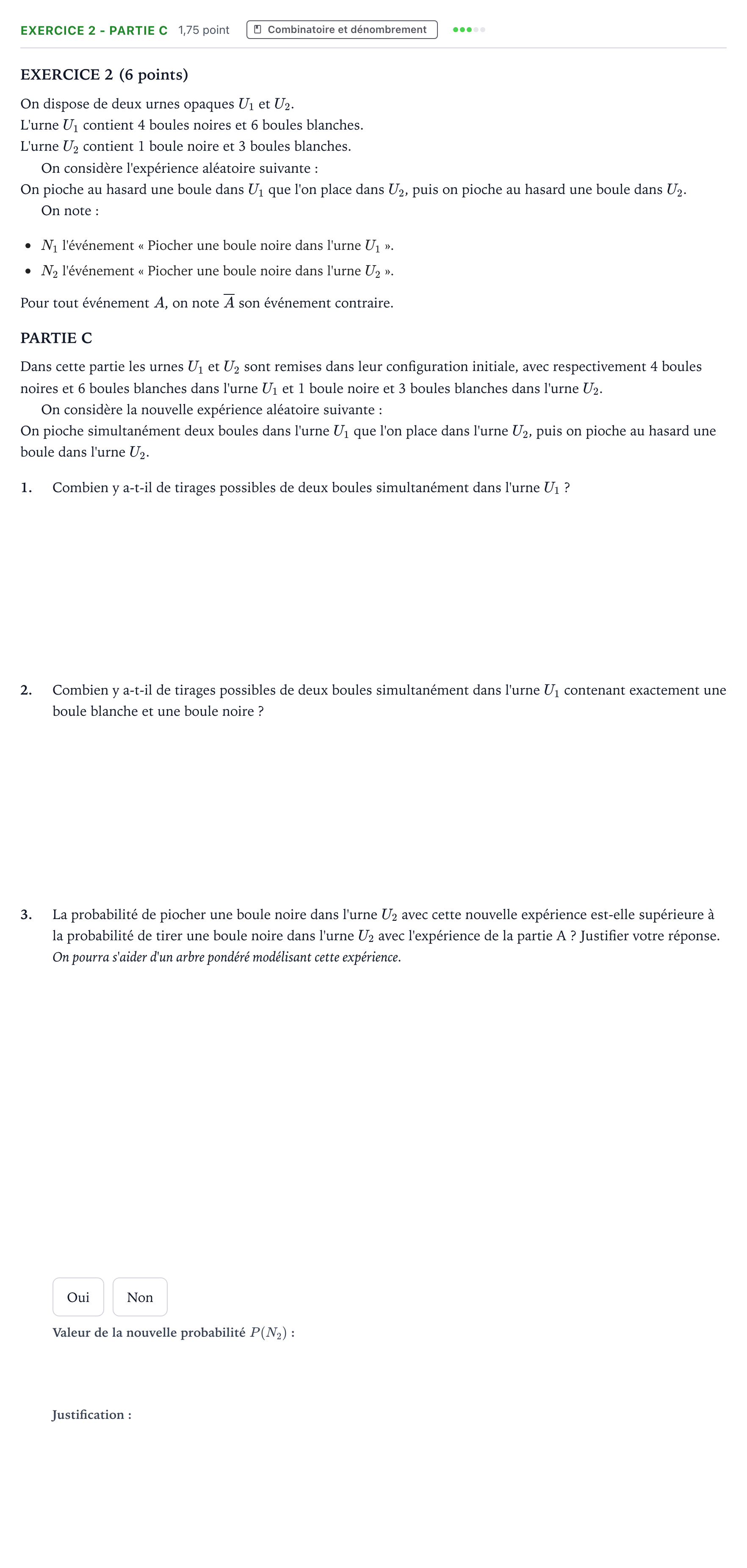 Énoncé: Exercice 2 - Partie C · Bac Mathématiques Amérique du Sud 2024 (jour 1)