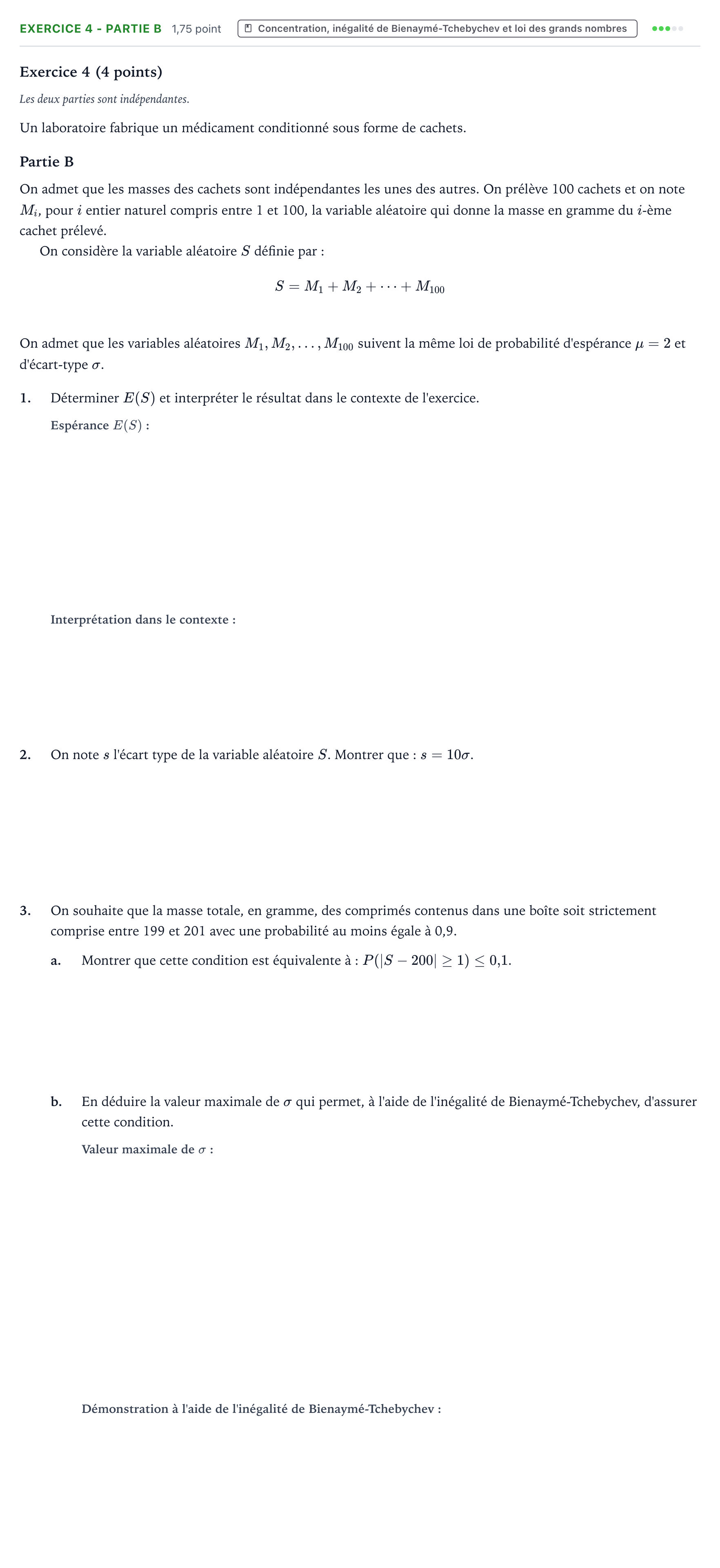Énoncé: Exercice 4 - Partie B · Bac Mathématiques Métropole 1 remplacement 2024