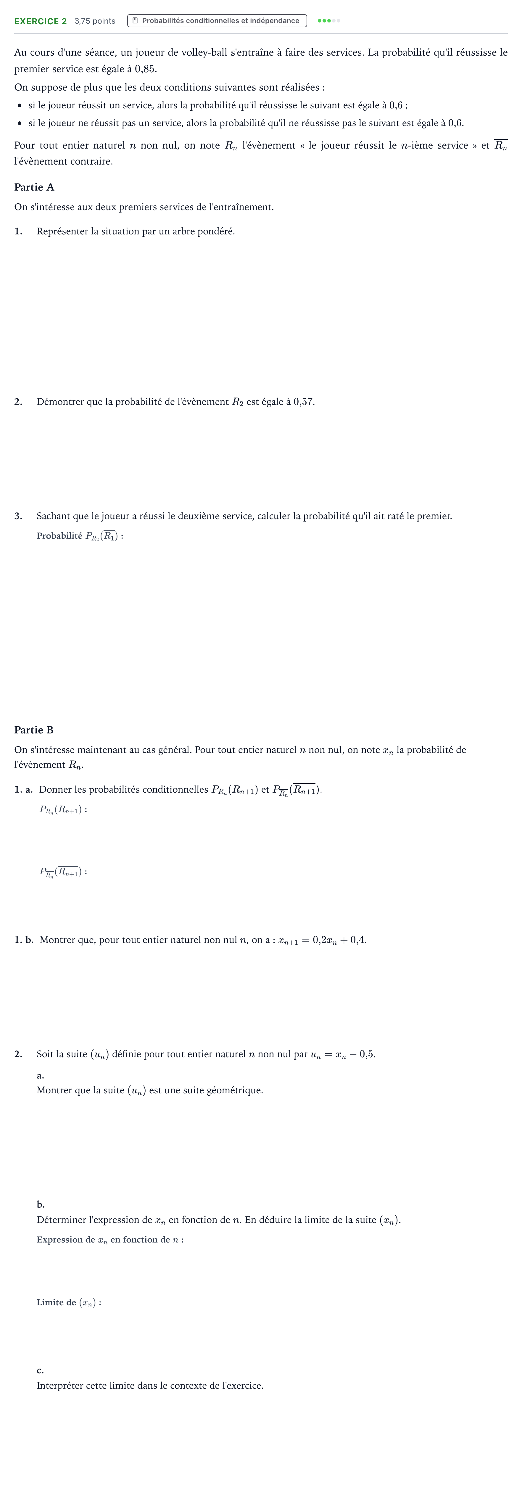 Énoncé: Exercice 2 - Probabilités conditionnelles · Bac Mathématiques Suède 2024 (jour 2)