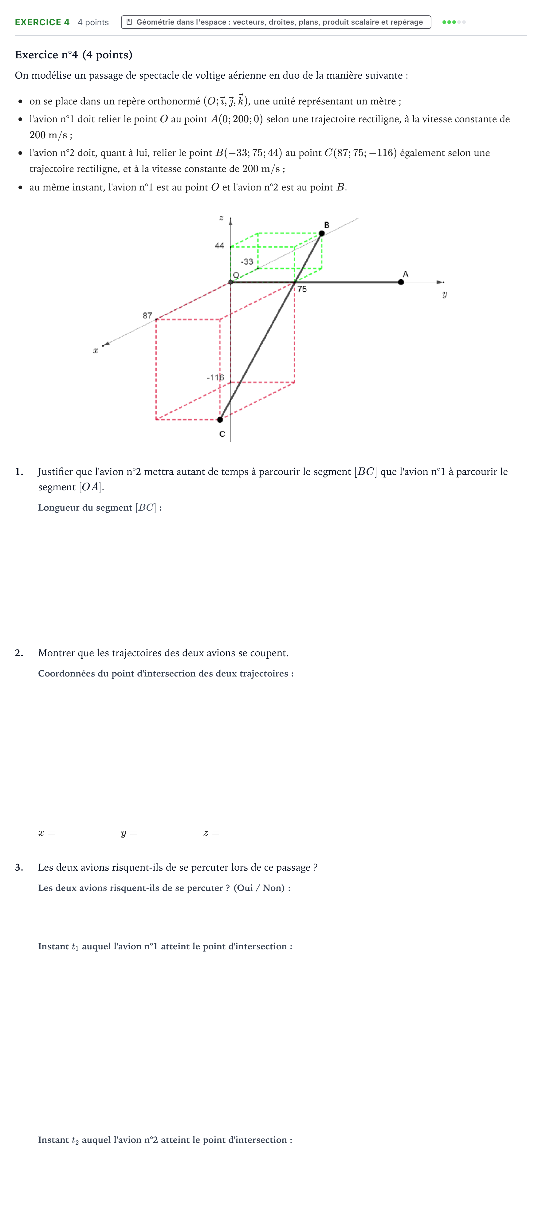 Énoncé: Exercice 4 · Bac Mathématiques Suède 2024 (jour 2)