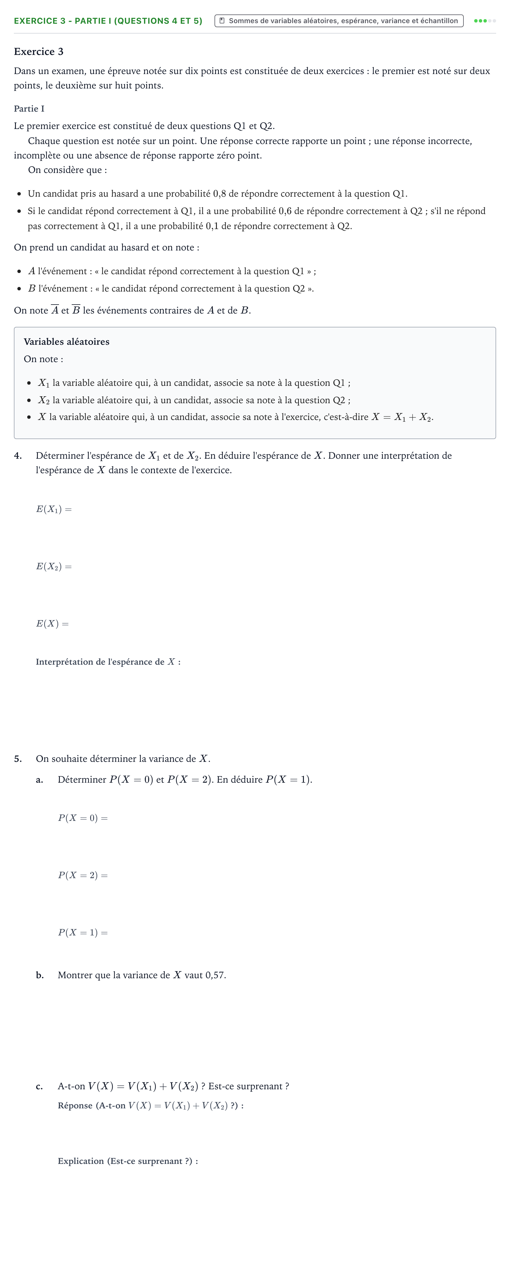 Énoncé: Exercice 3 - Partie I (Questions 4 et 5) · Bac Mathématiques Sujets zéro et spécimens sujet 2024 (sujet 1)